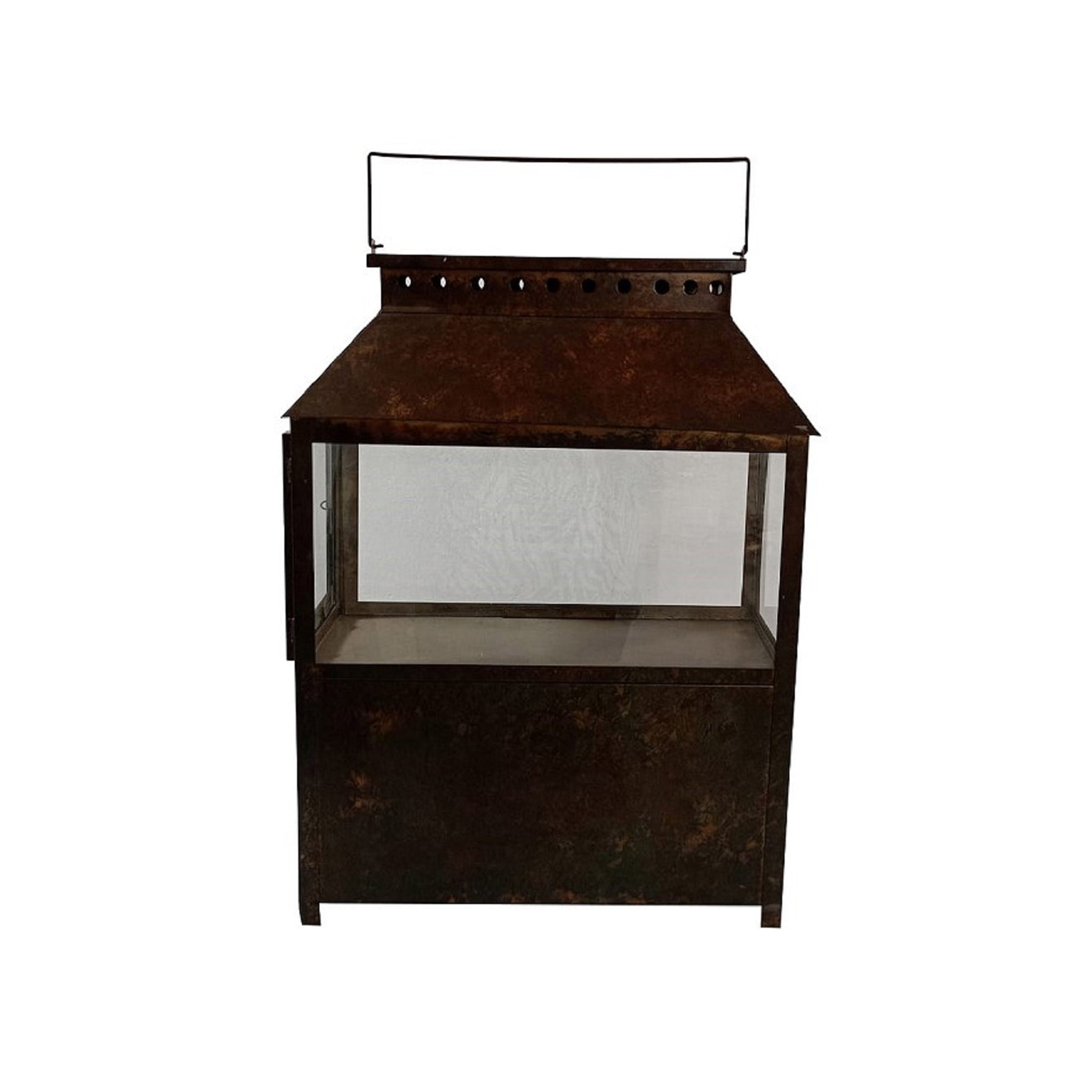 Folegandros Iron Glass Lantern - Wisteria