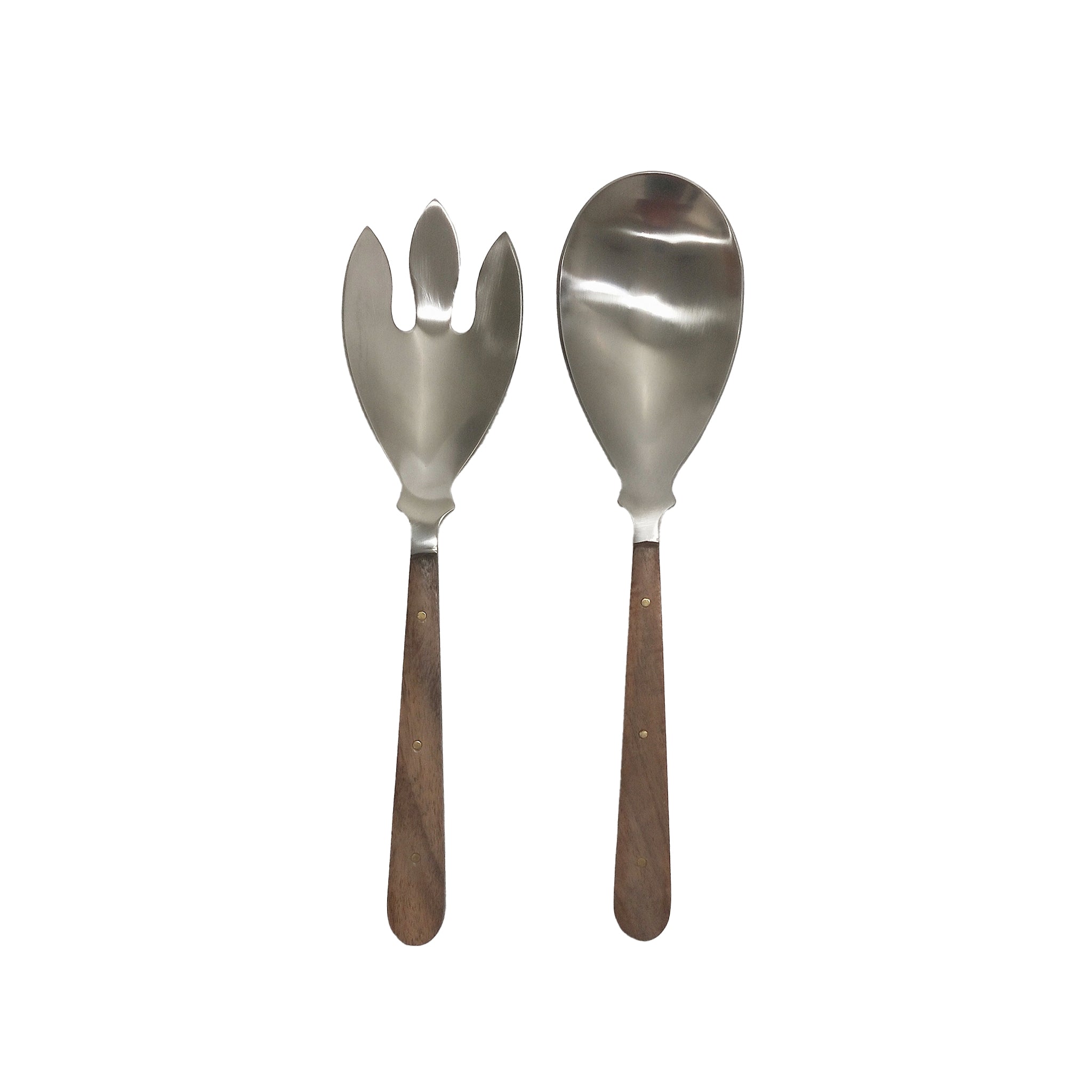 Thyra Wood Handle Servers - Wisteria