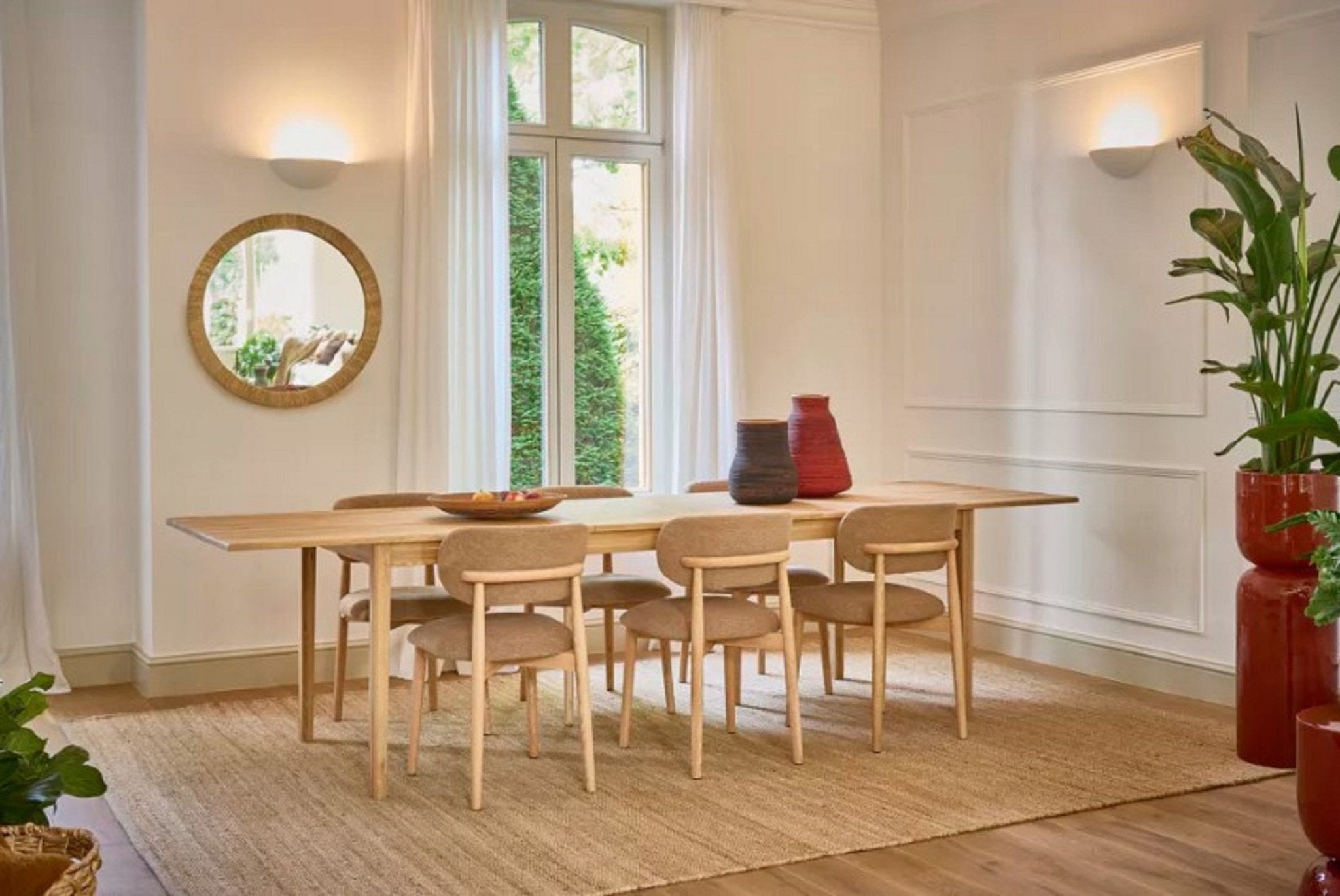 Tessara Jute Mirror - Wisteria