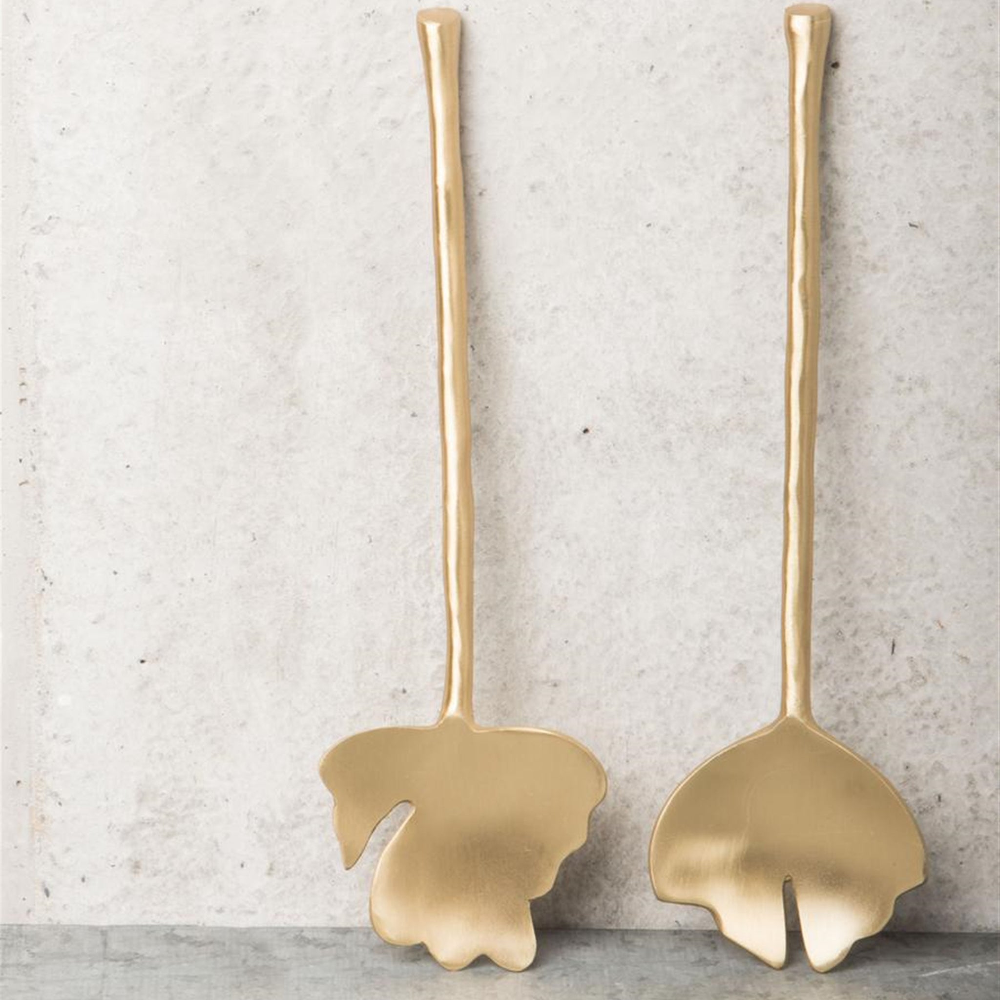 Akrotiri Leaf Salad Servers - Wisteria