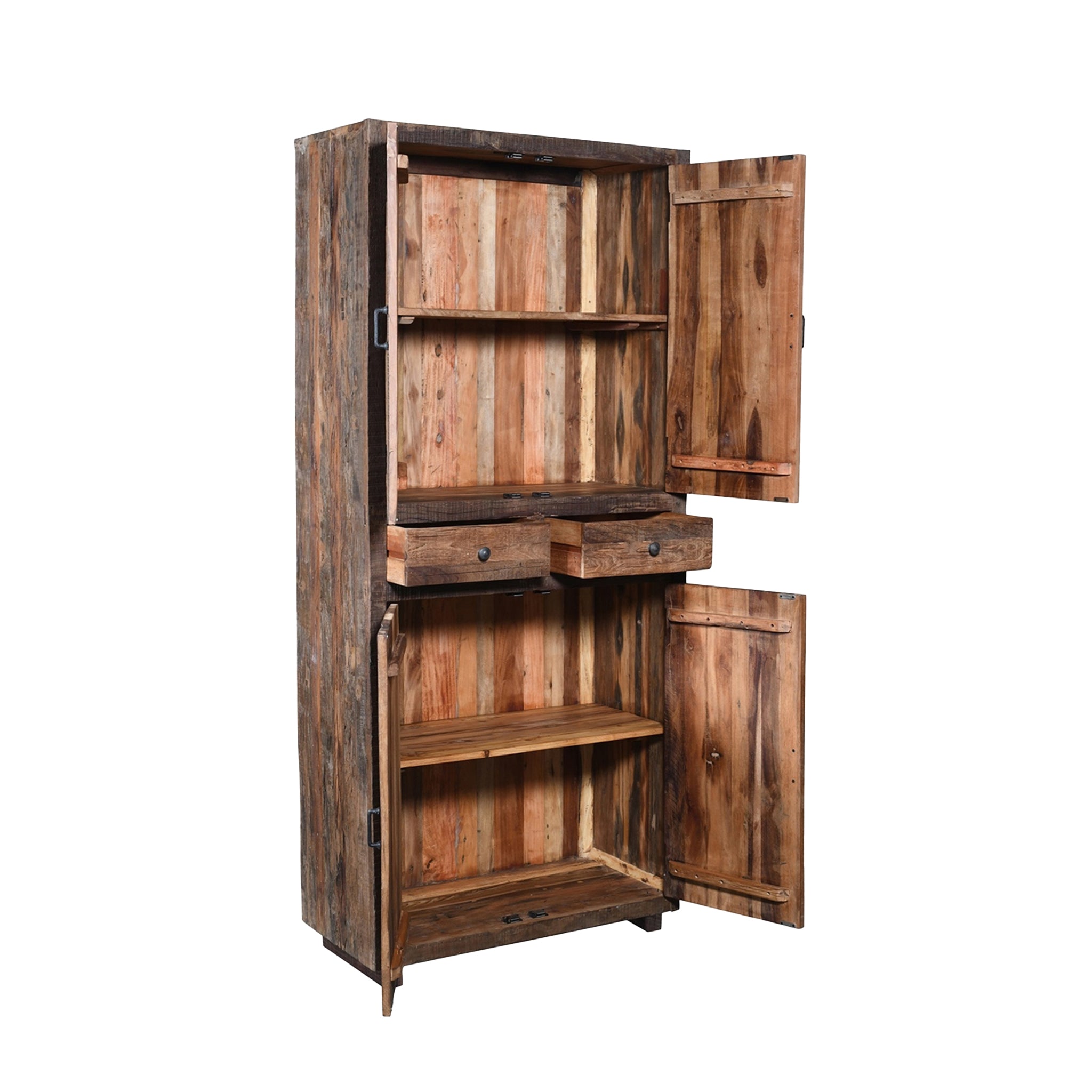 Emporeio Reclaimed Wood Armoire - Wisteria