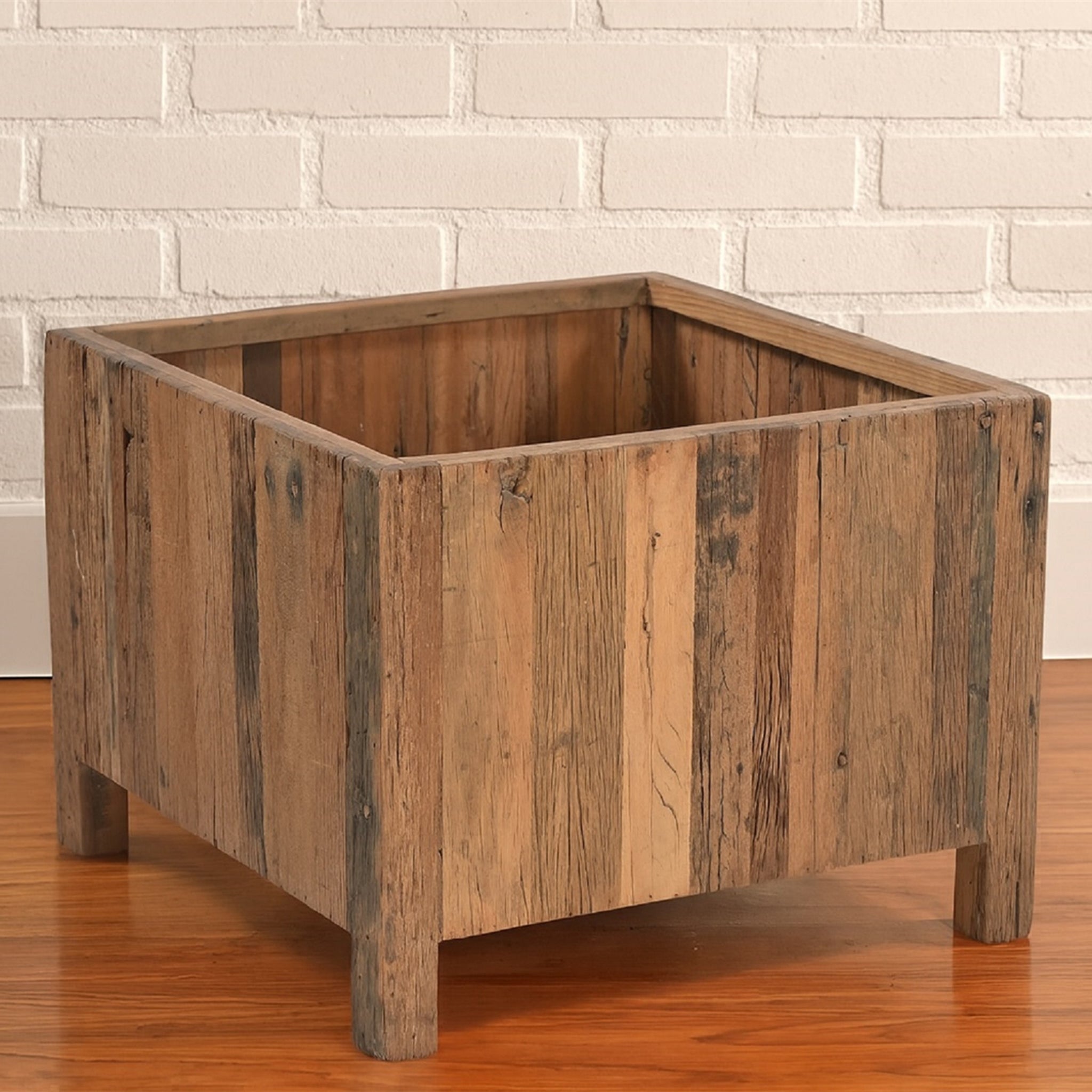 Kamari Reclaimed Wood Planter - Wisteria