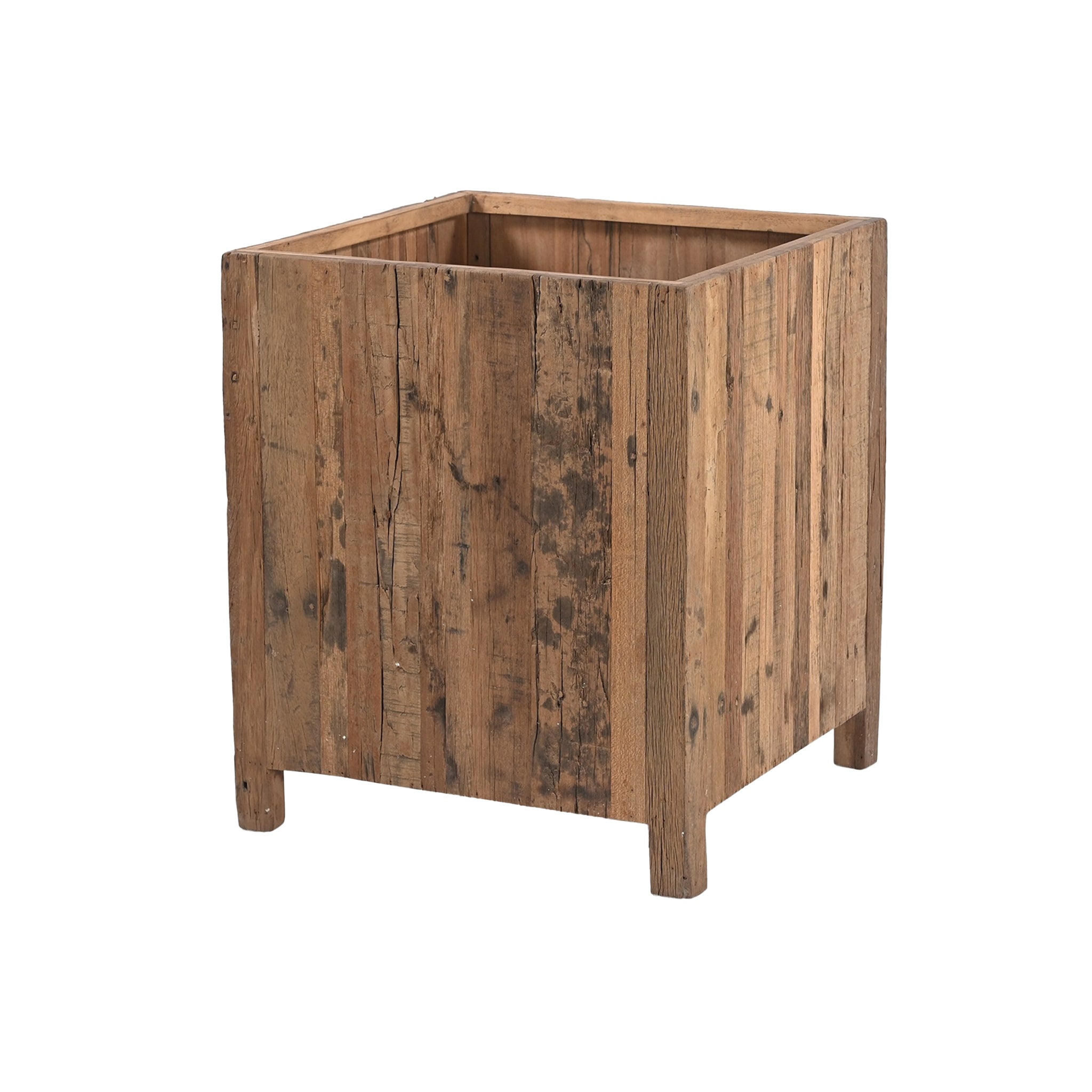 Kamari Reclaimed Wood Planter - Wisteria