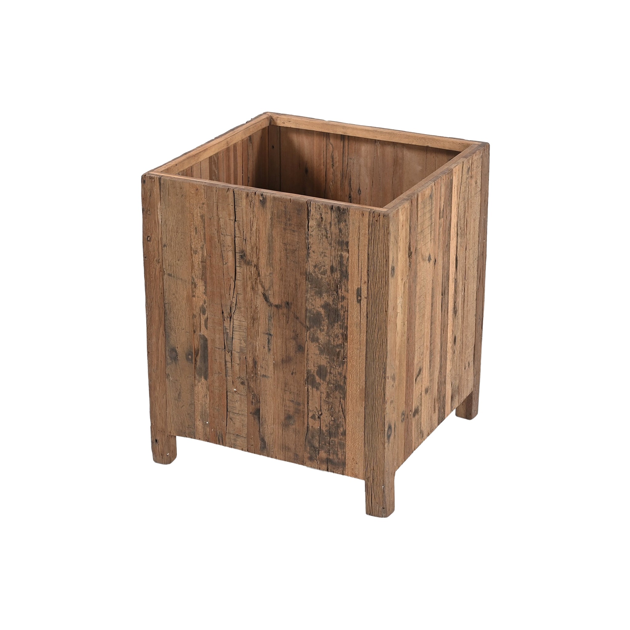 Kamari Reclaimed Wood Planter - Wisteria