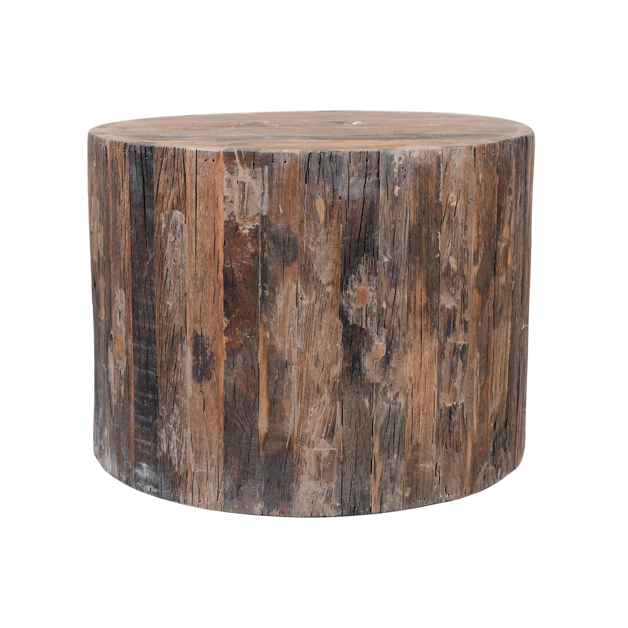 Oia Reclaimed Wood Side Table - Wisteria