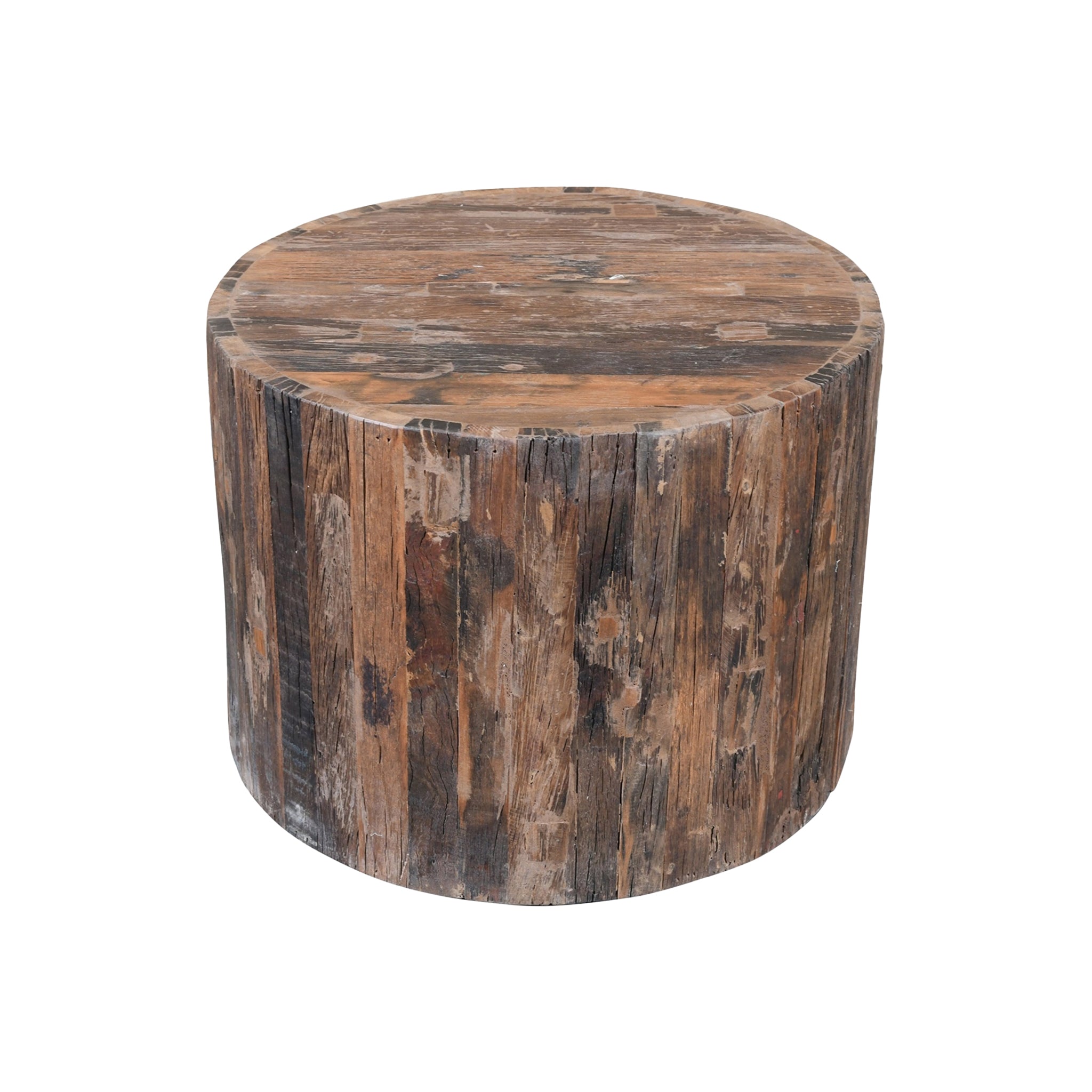 Oia Reclaimed Wood Side Table - Wisteria