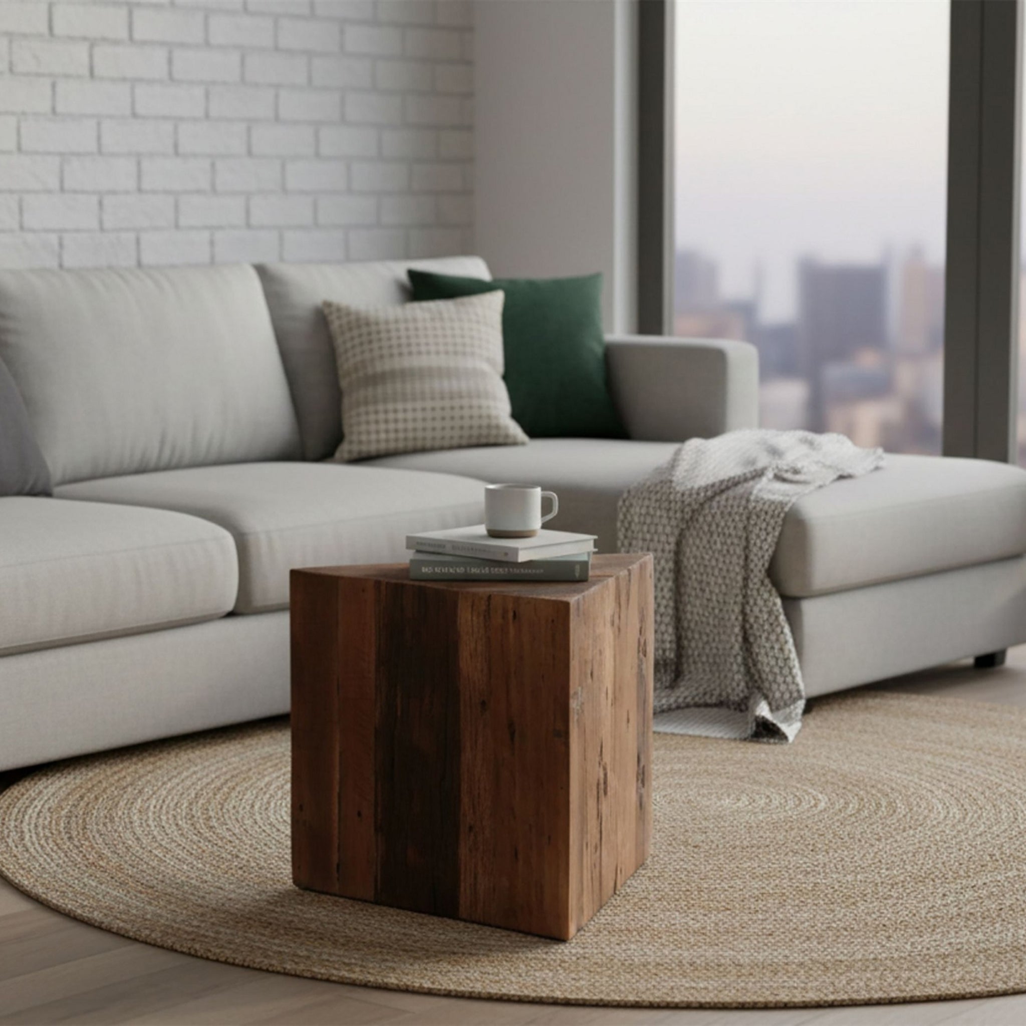 Kammeni Reclaimed Wood Table - Wisteria