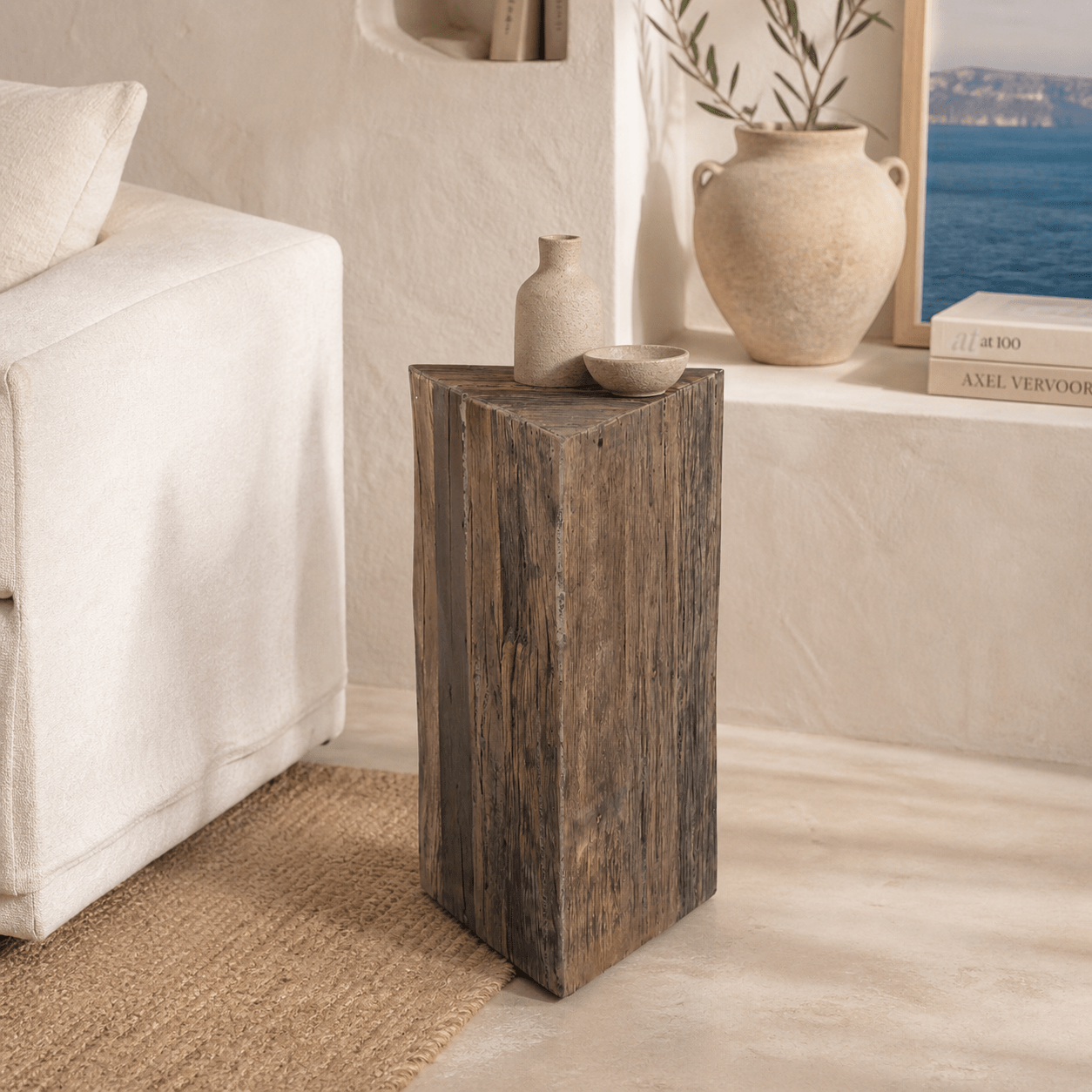 Kammeni Reclaimed Wood Table - Wisteria