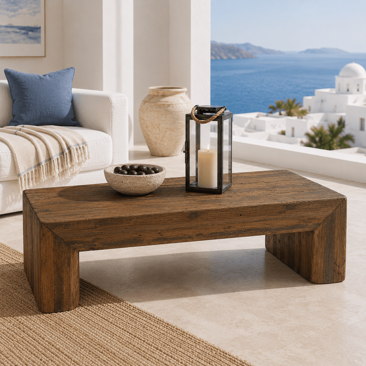 Thira Reclaimed Wood Table - Wisteria