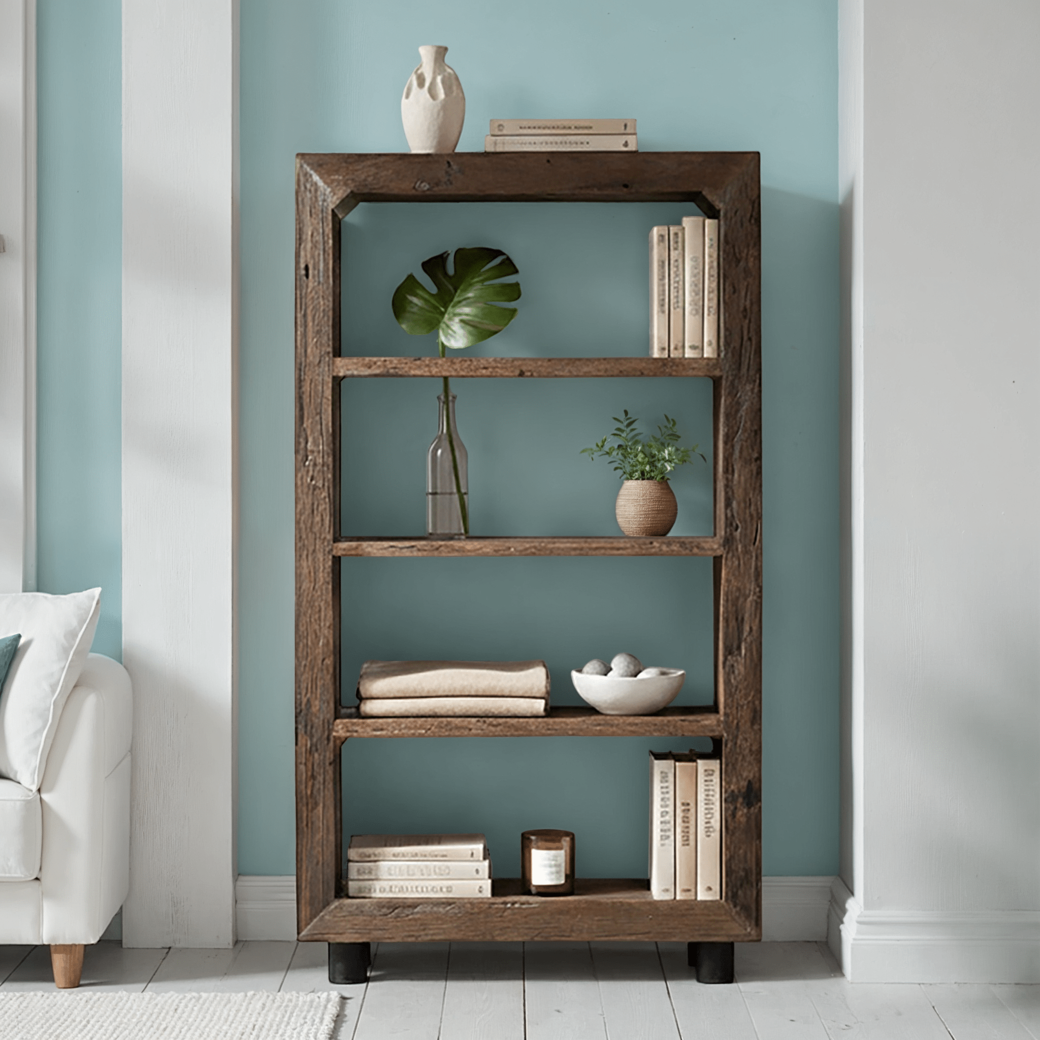 Eryne Reclaimed Wood Bookcase - Wisteria