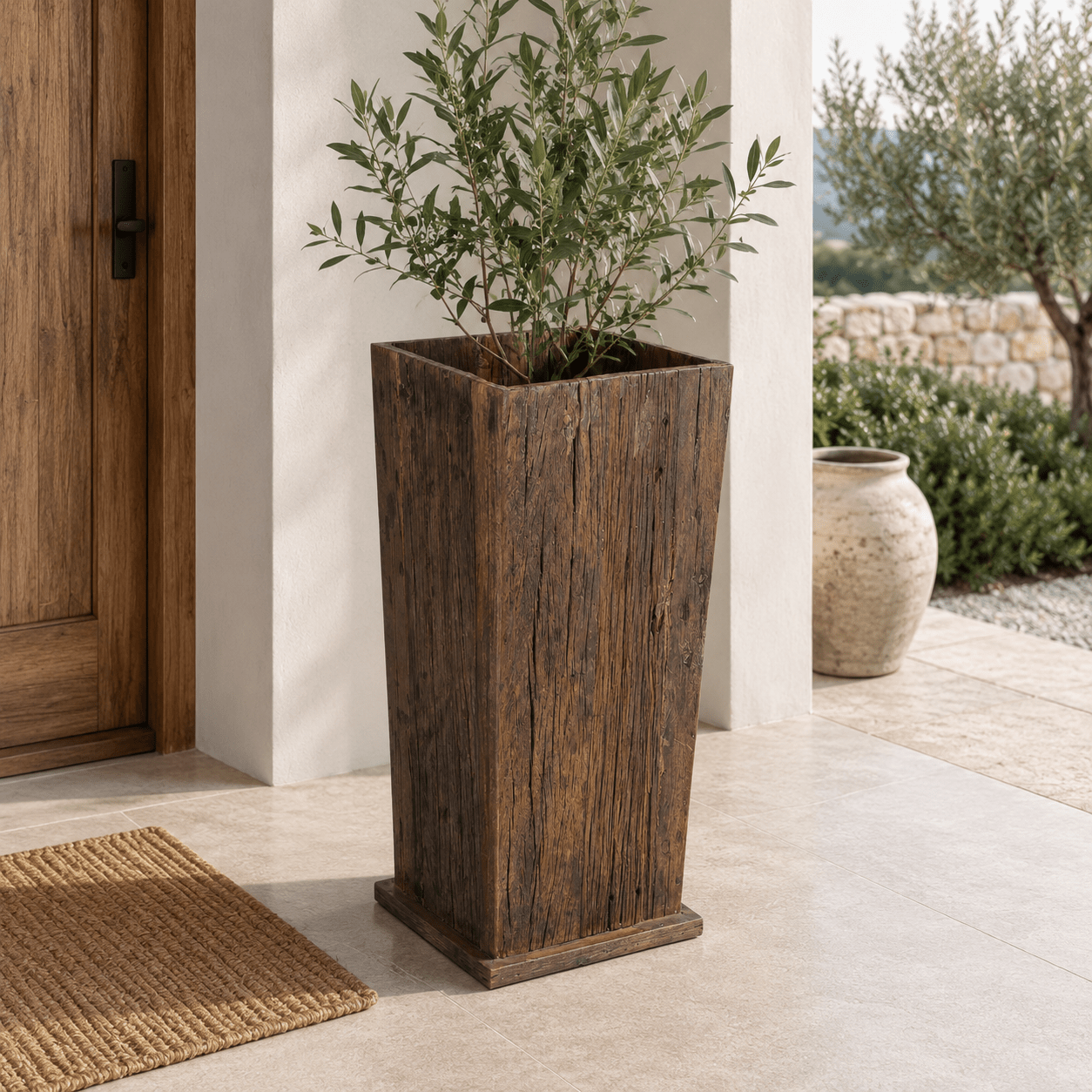 Pelion Reclaimed Wood Planter - Wisteria