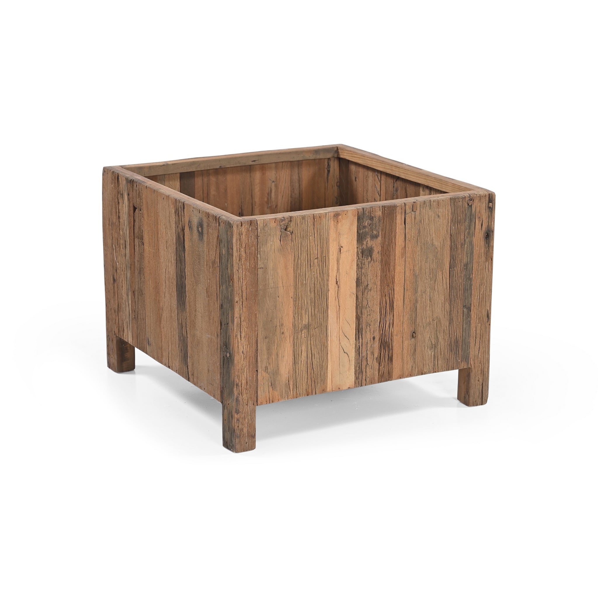 Kamari Reclaimed Wood Planters - Wisteria