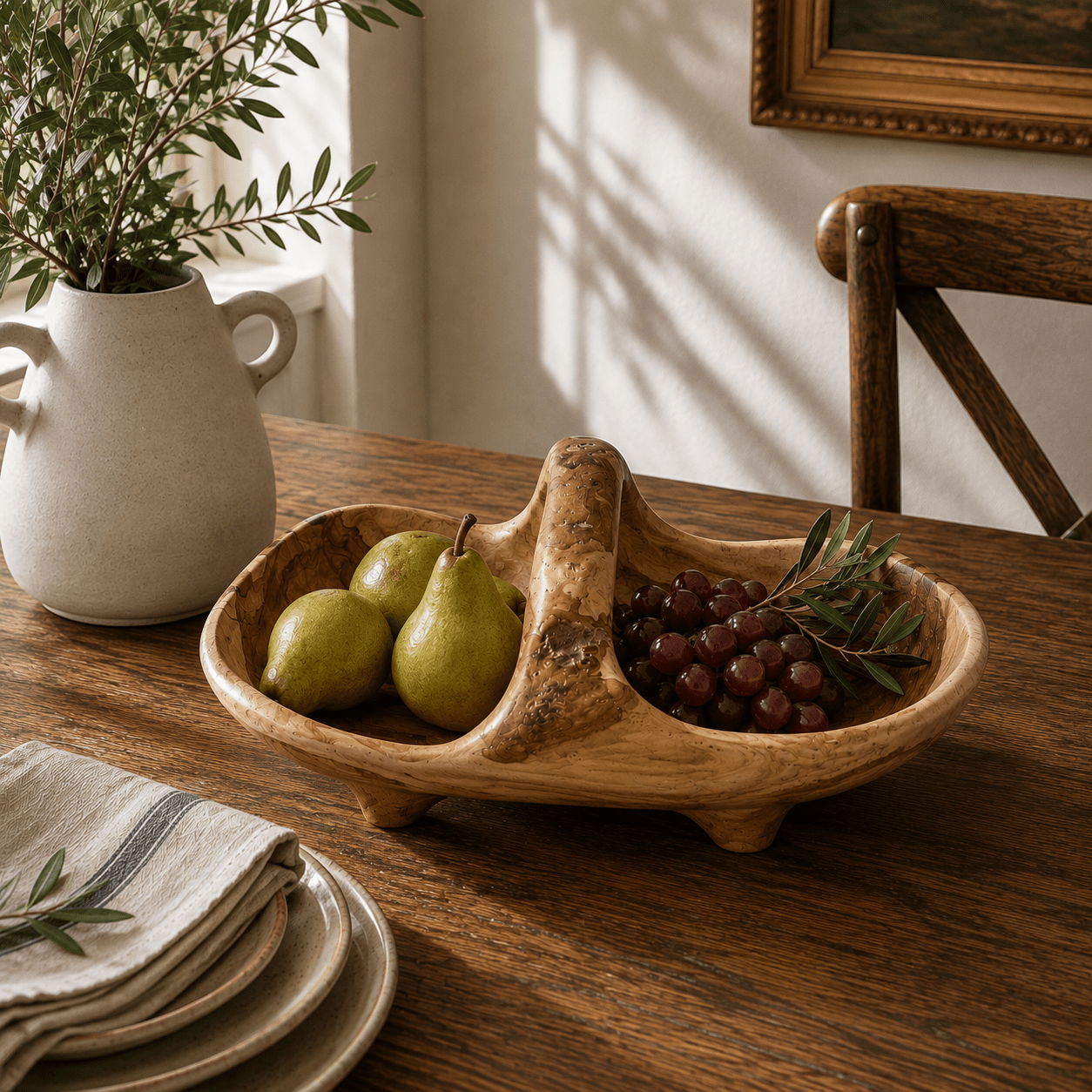 Oliveto Handled Bowl - Wisteria