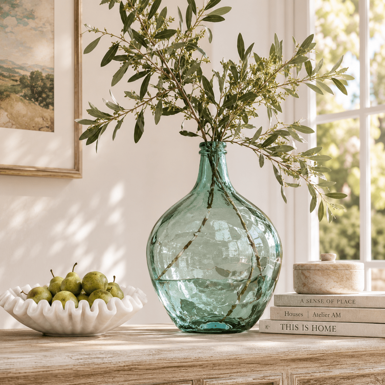 Salerno Glass Vessel - Wisteria