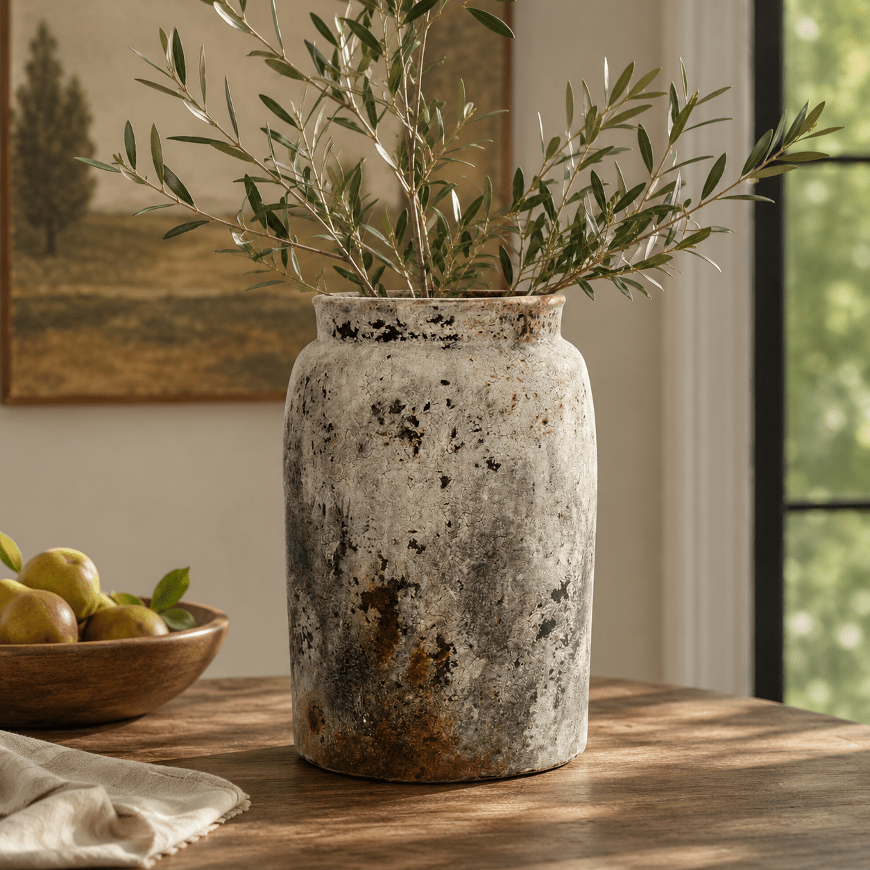 Silex Terracotta Vase - Wisteria