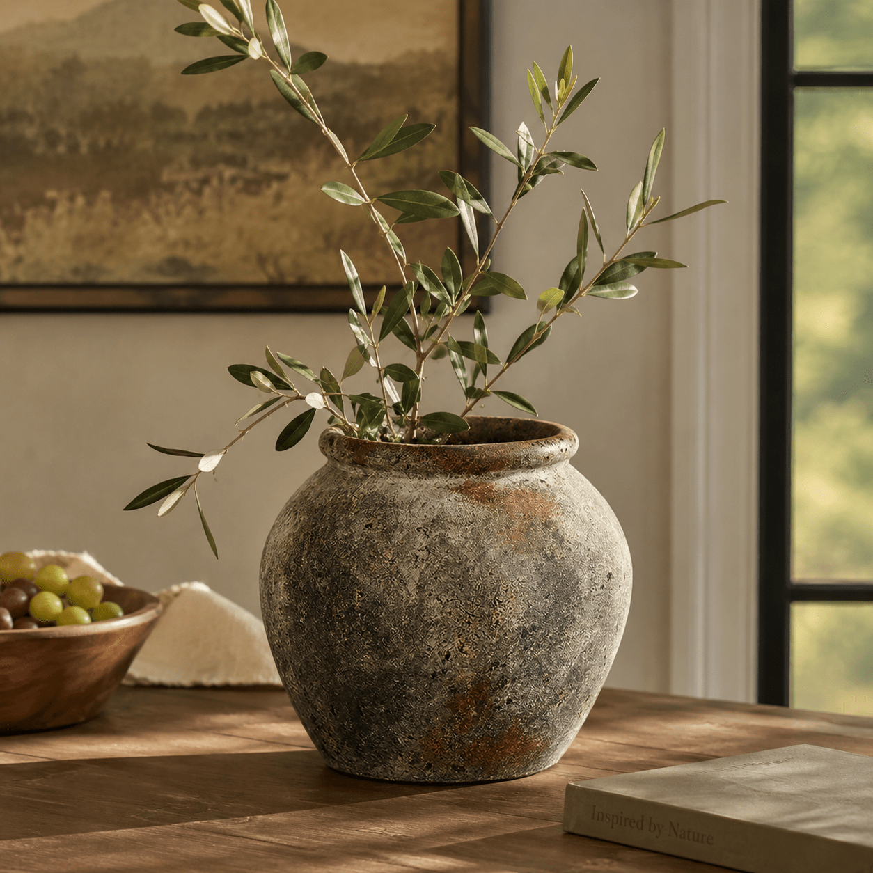 Silex Terracotta Vase - Wisteria