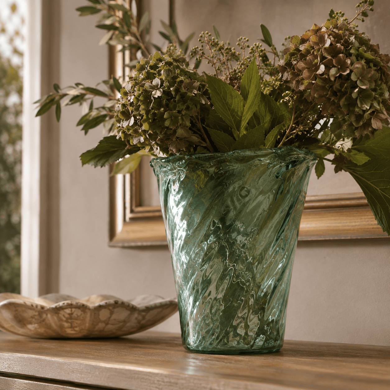 Caspen Recycled Glass Vase - Wisteria