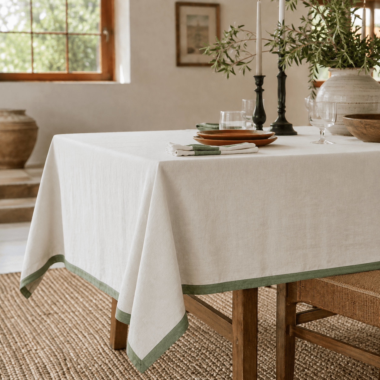 Alvion Linen Tablecloth - Wisteria