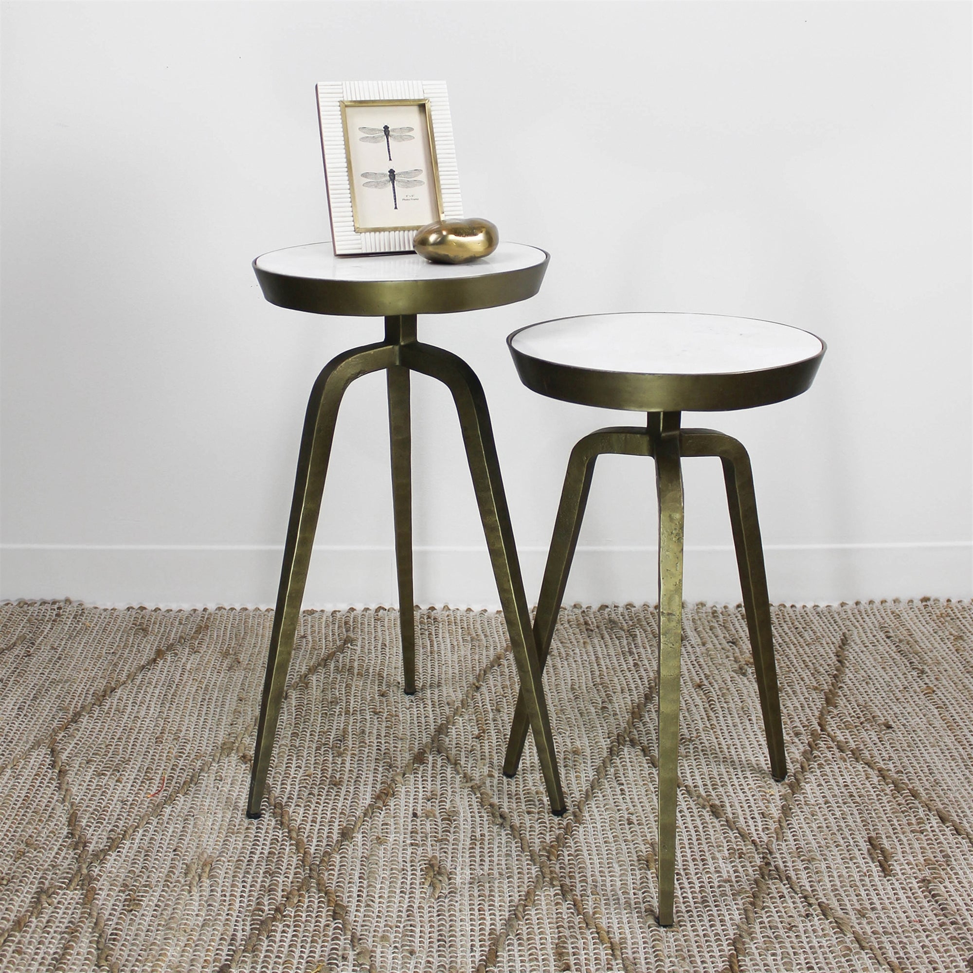 Greve Brass Side Tables