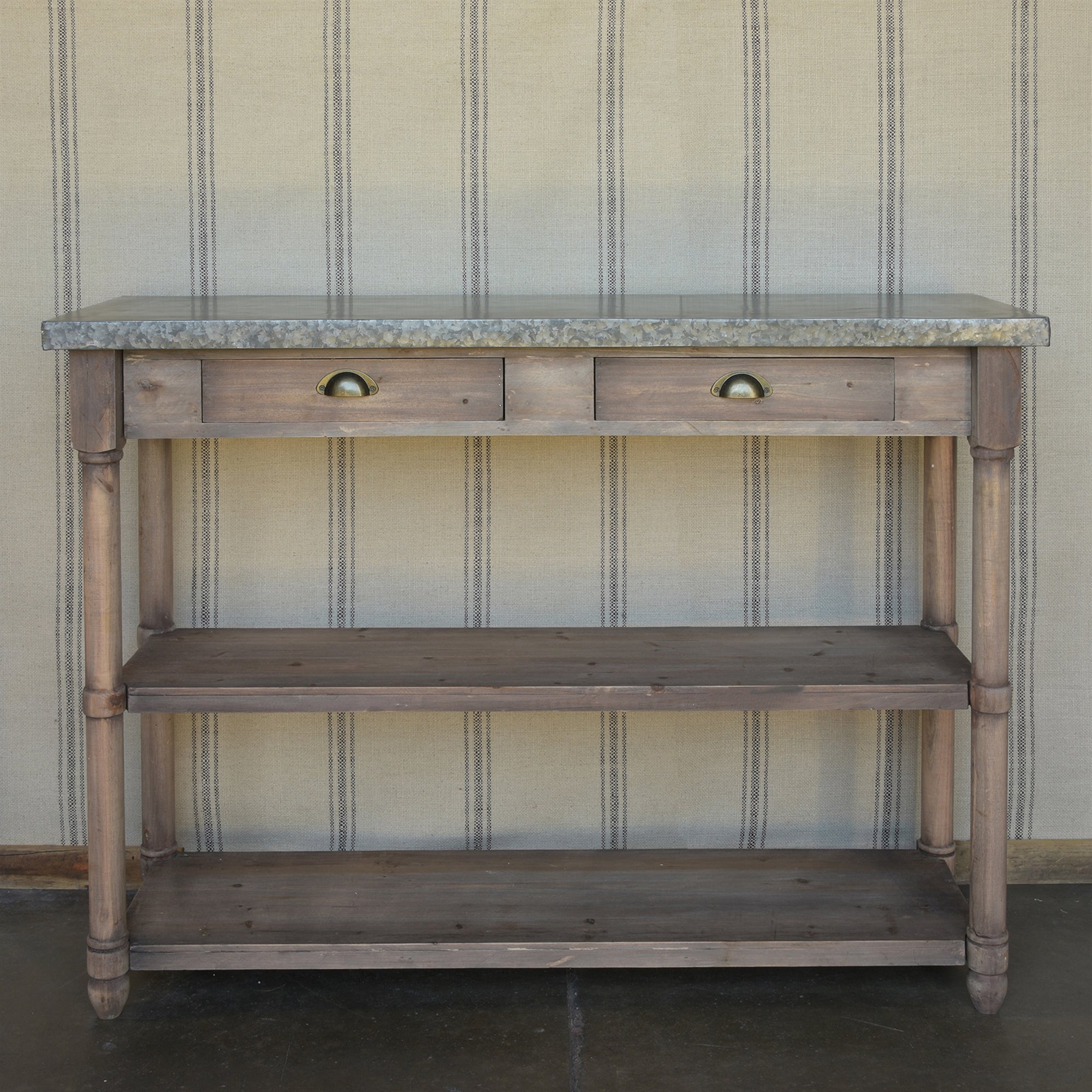 Anghiari Zinc Console Table
