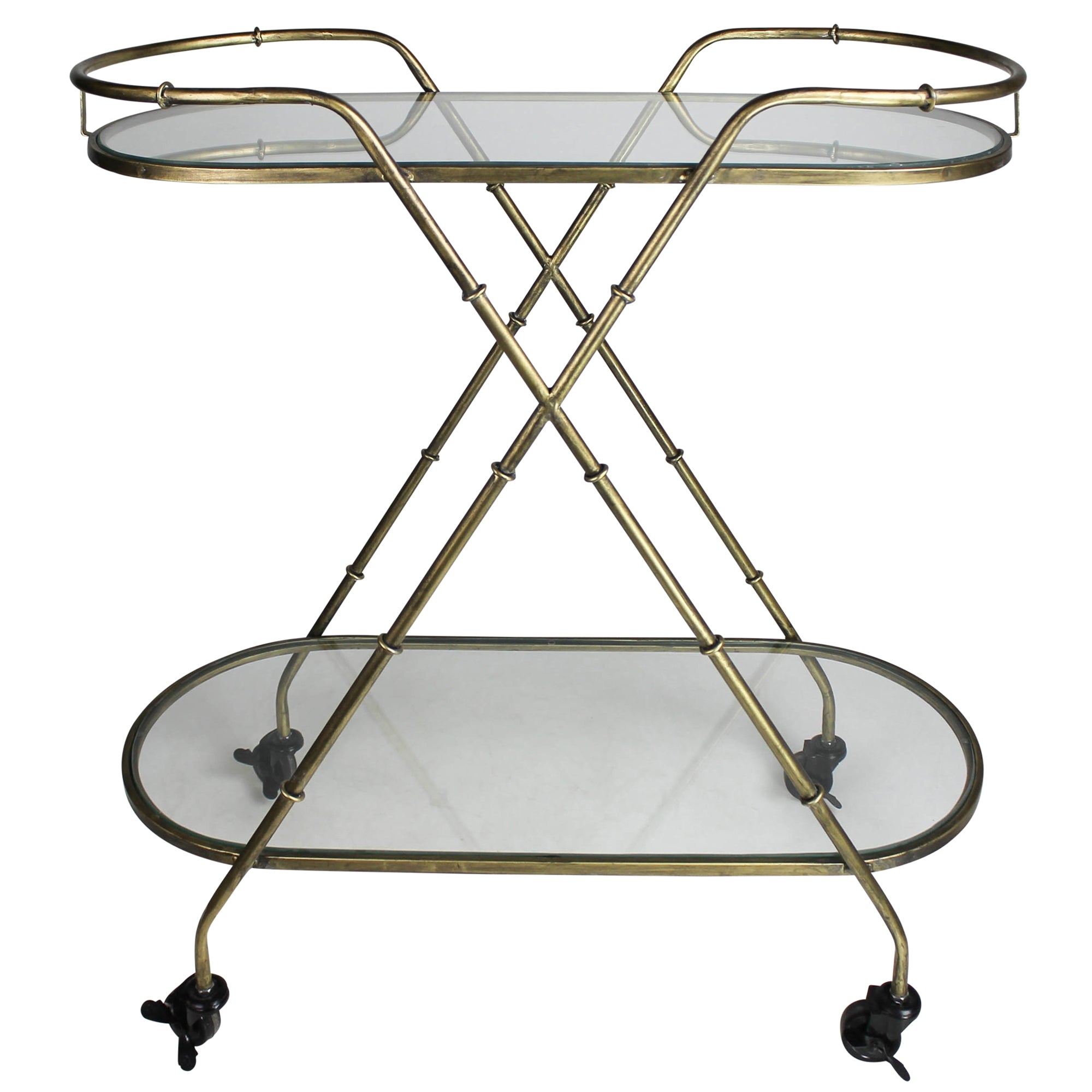 Capalbio Brass Bar Cart