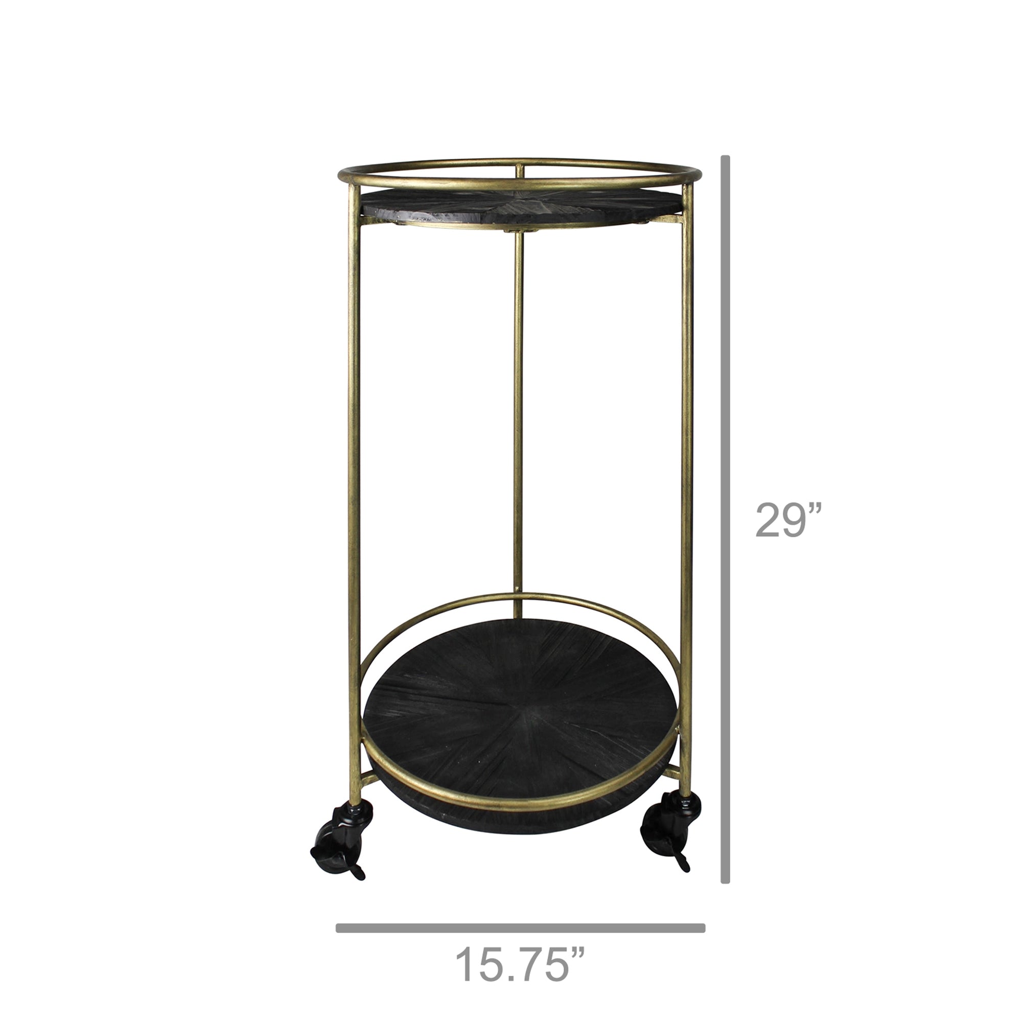 Pitigliano Brass Bar Cart