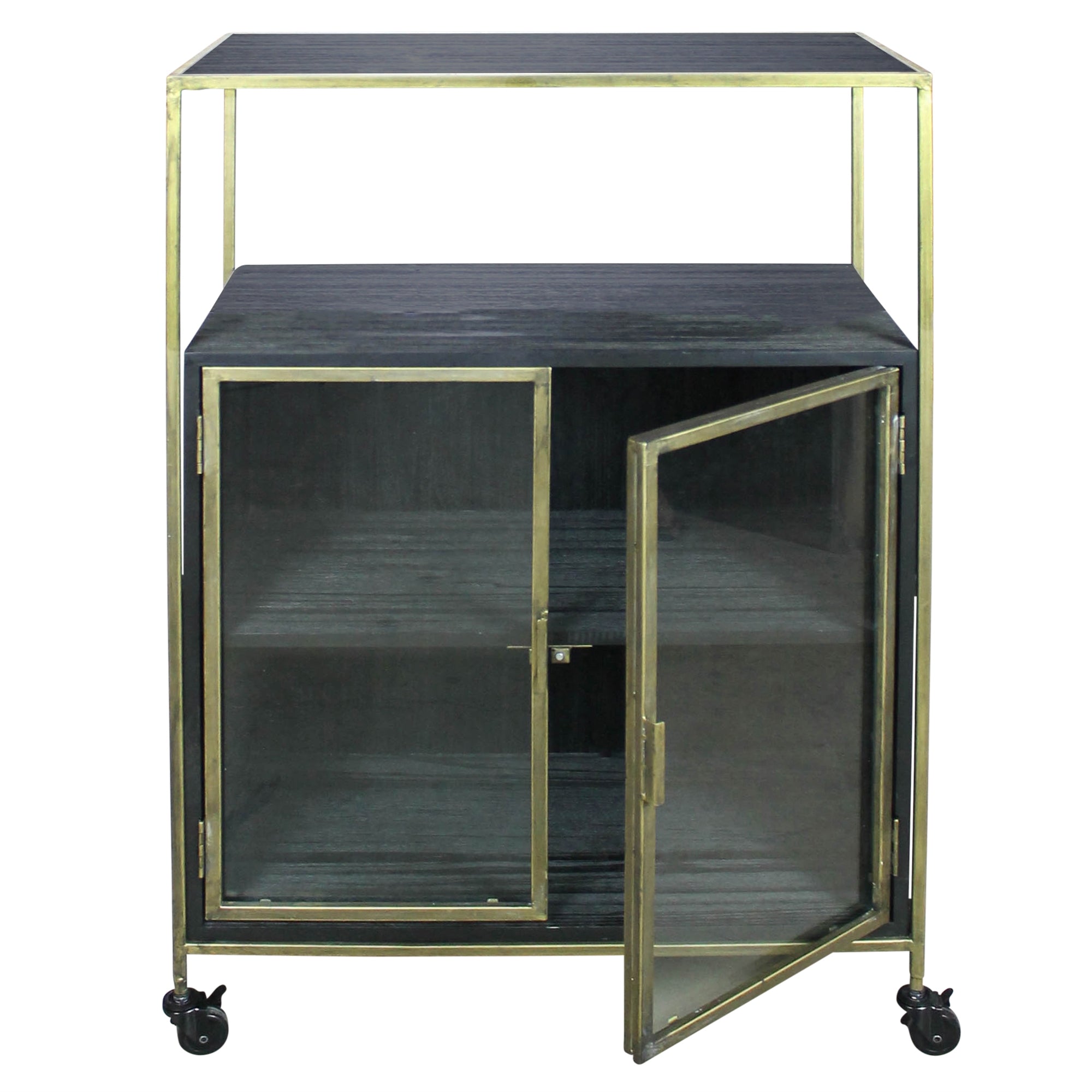 Bolgheri Brass Bar Cabinet