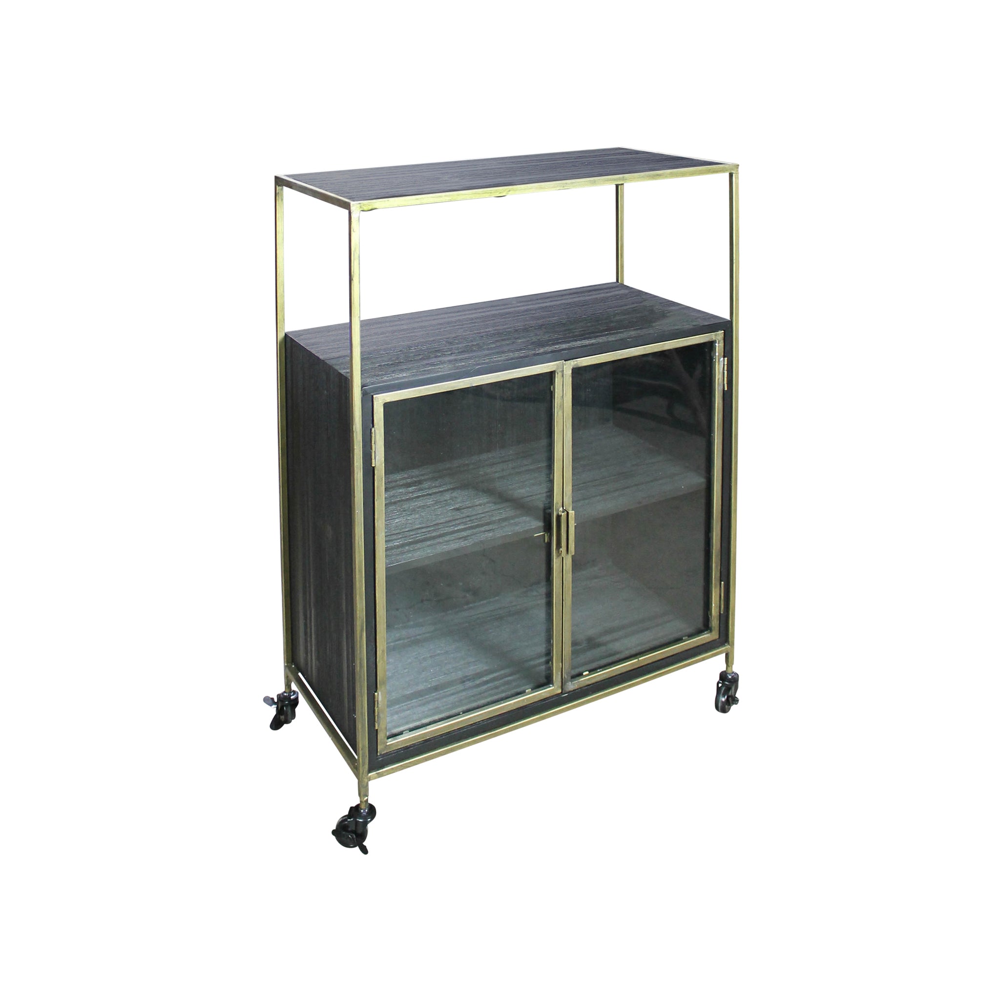 Bolgheri Brass Bar Cabinet
