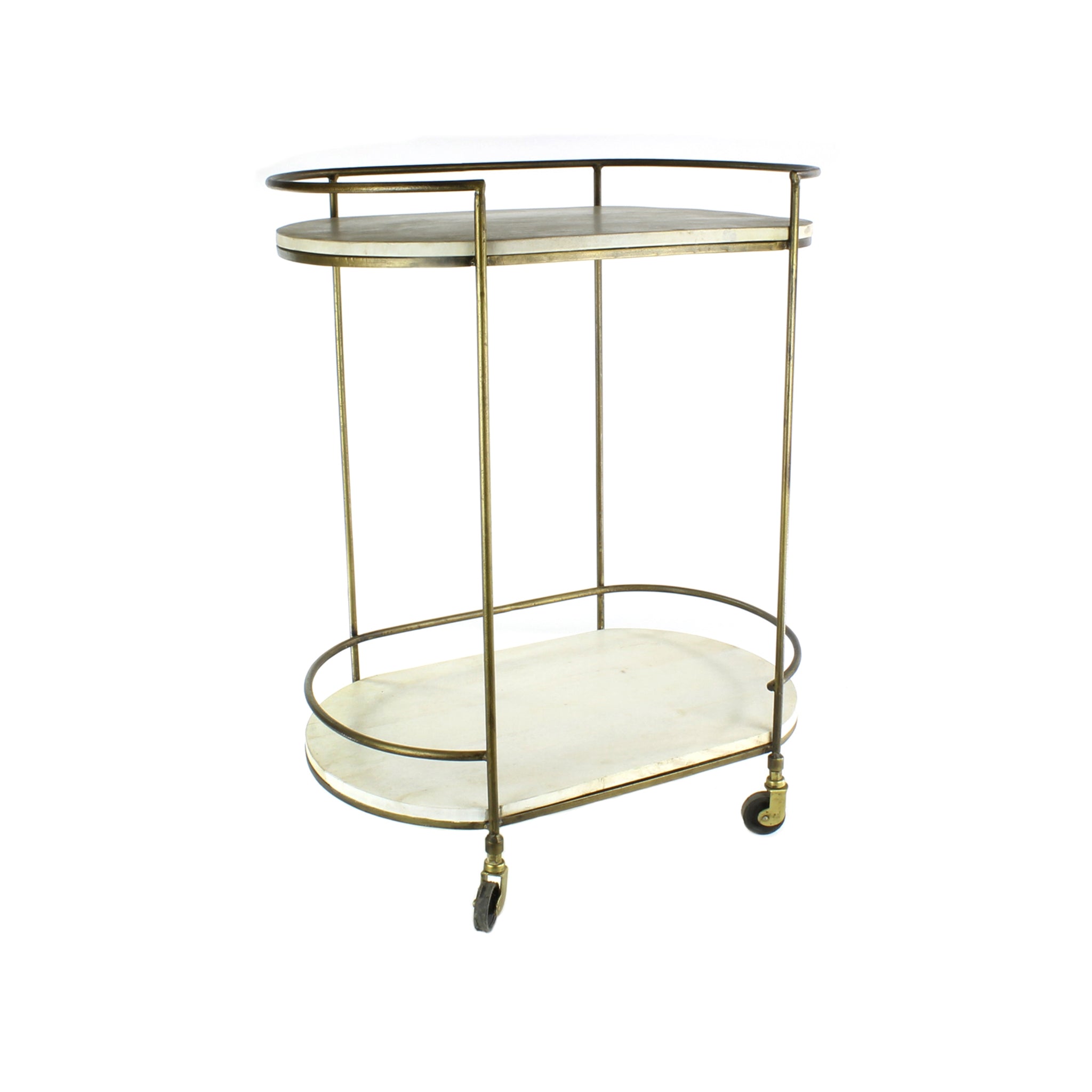 Scarlino Brass Bar Cart