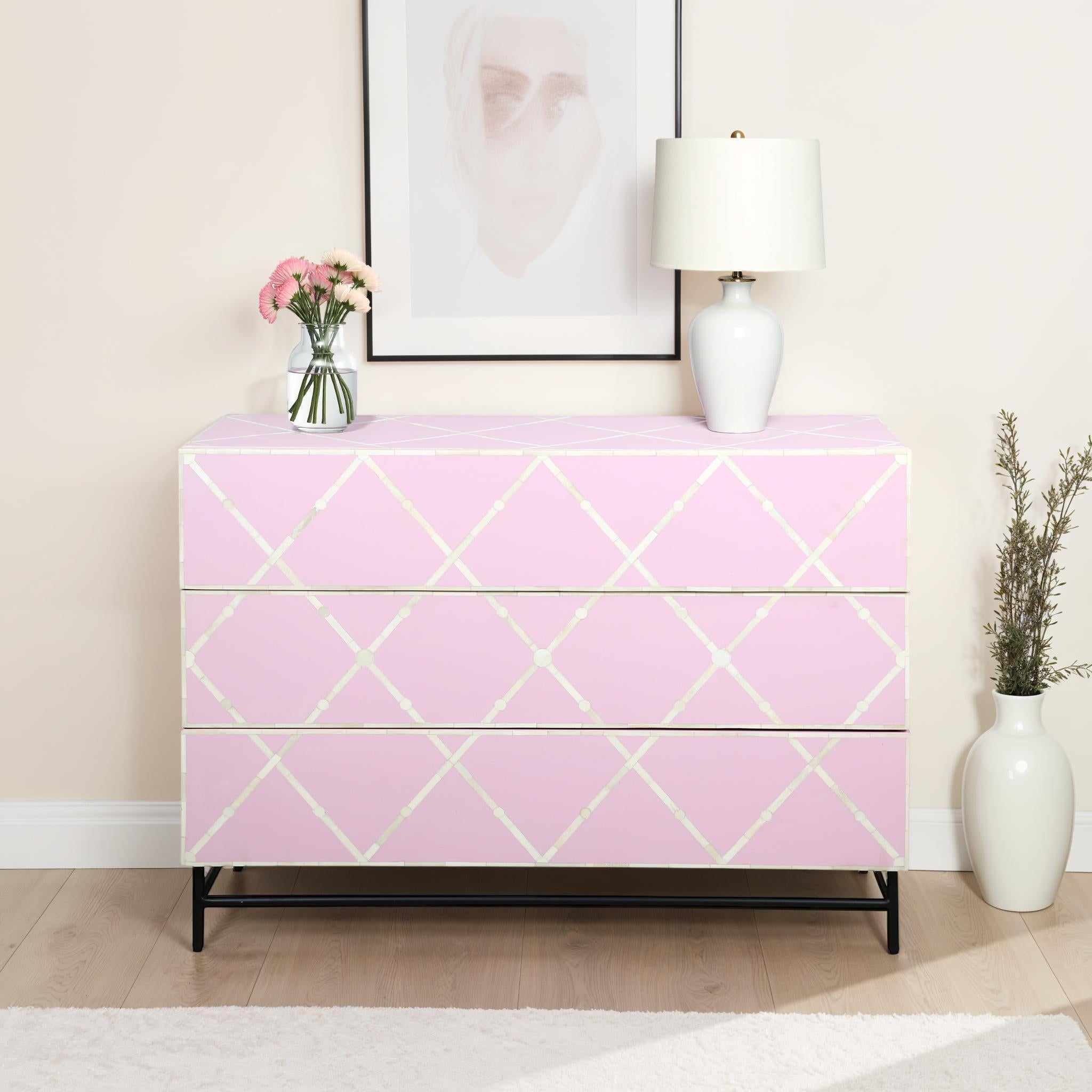 Soraya Lattice Inlay Chest