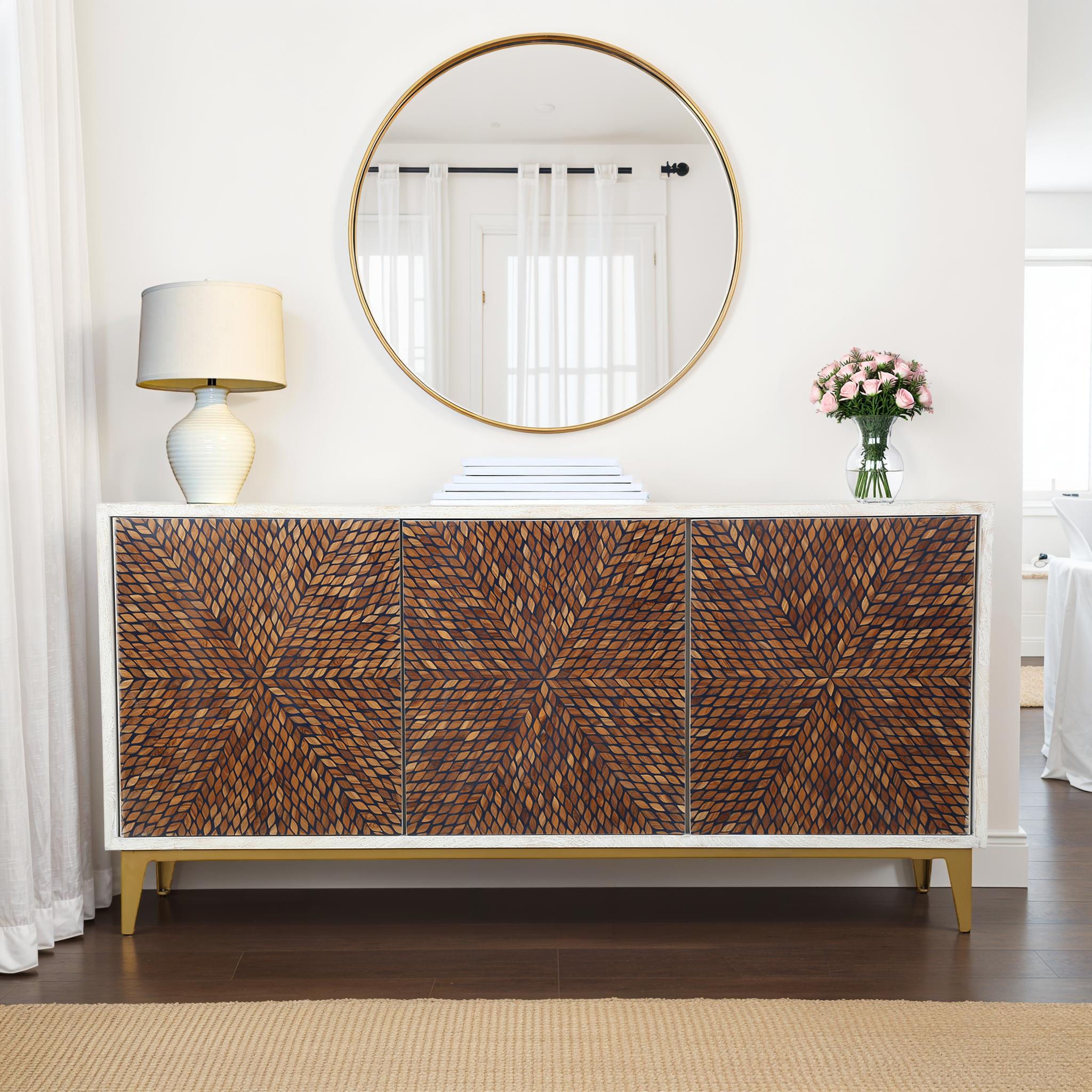Capiz Starburst Inlay Sideboard