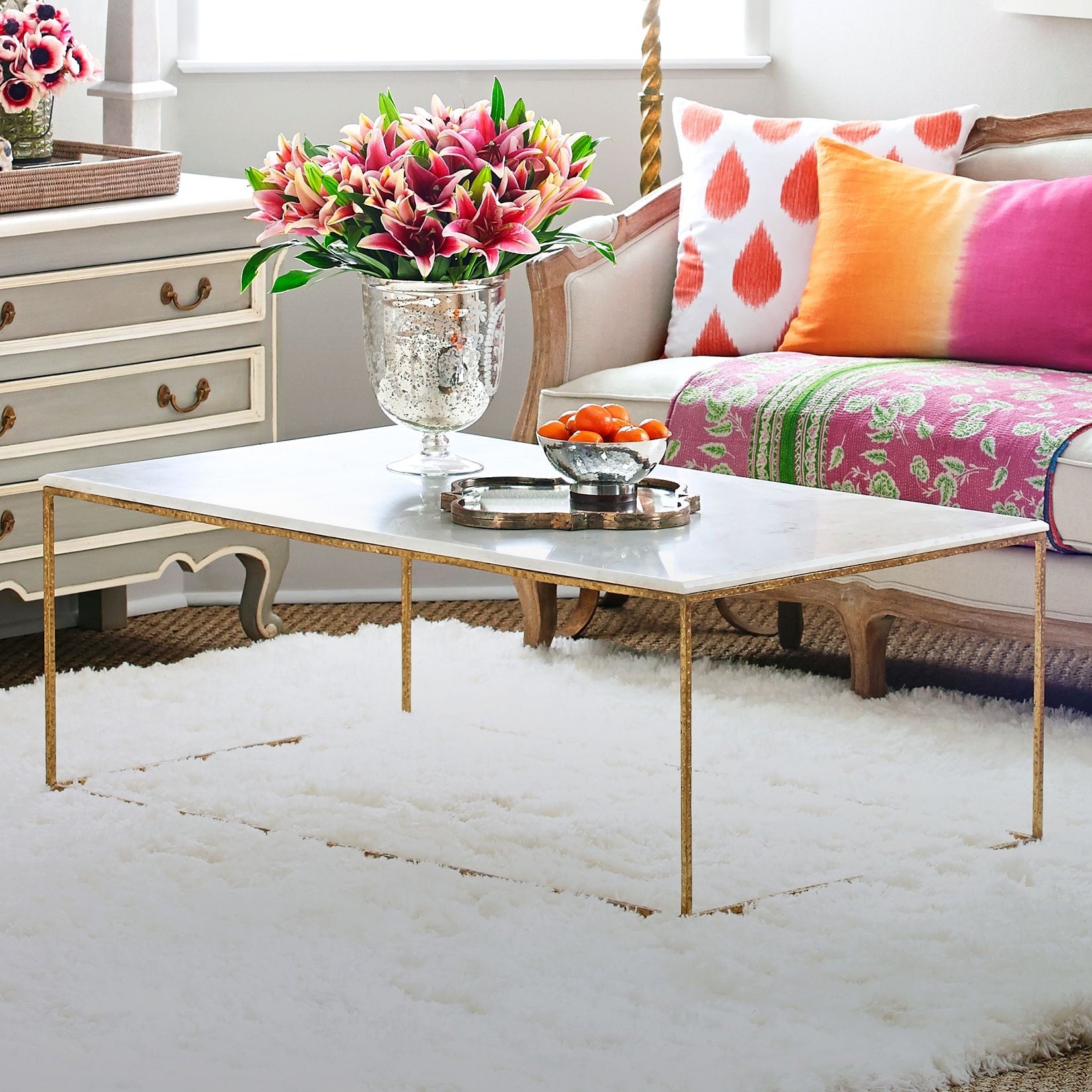Gold Leaf Coffee Table
