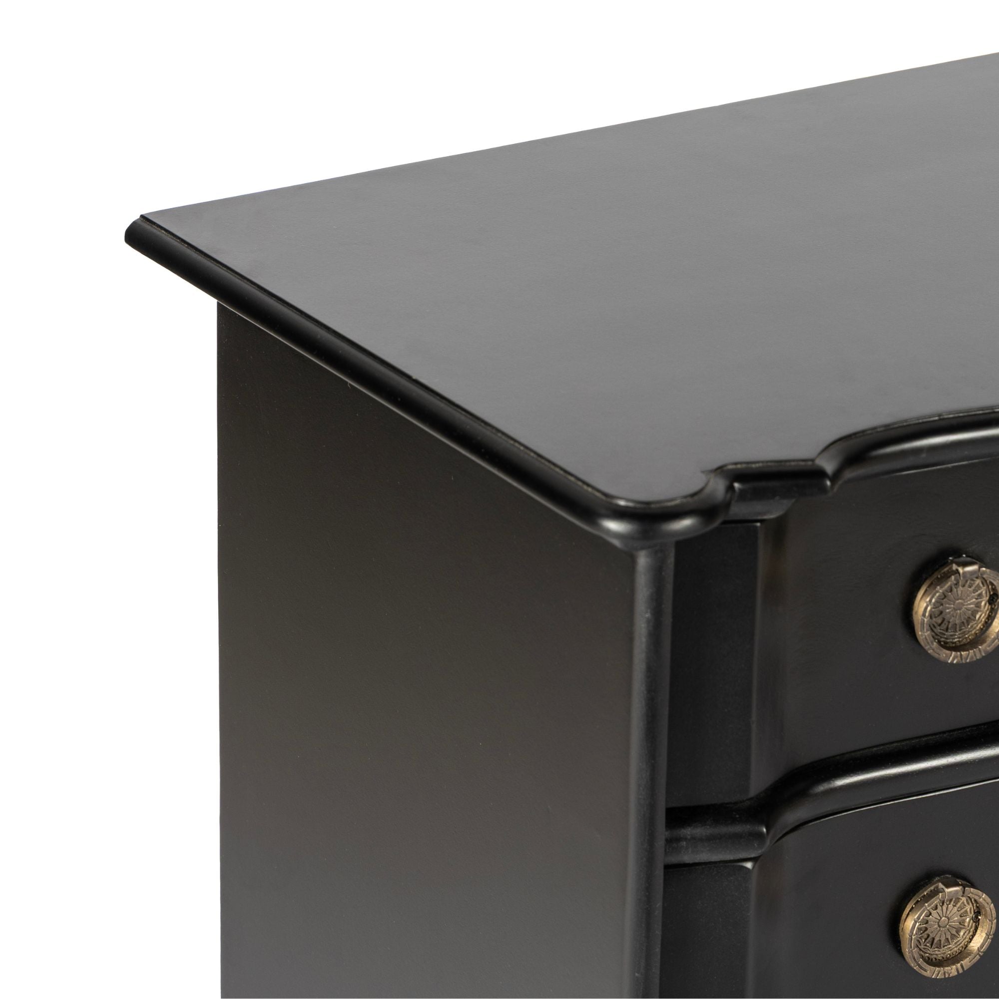 Black Bowfront Chest