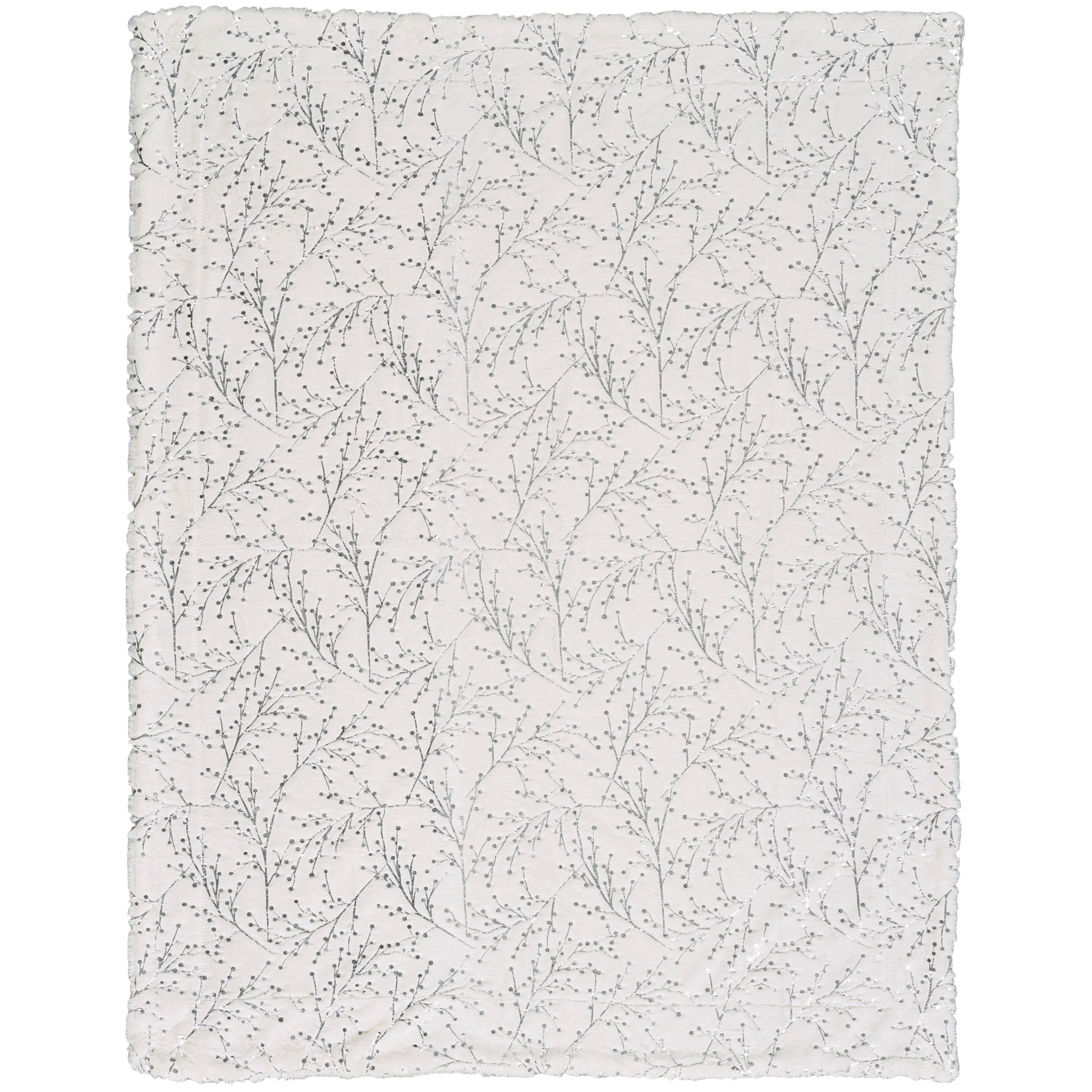 Miranda Metallic Faux Fur Throw