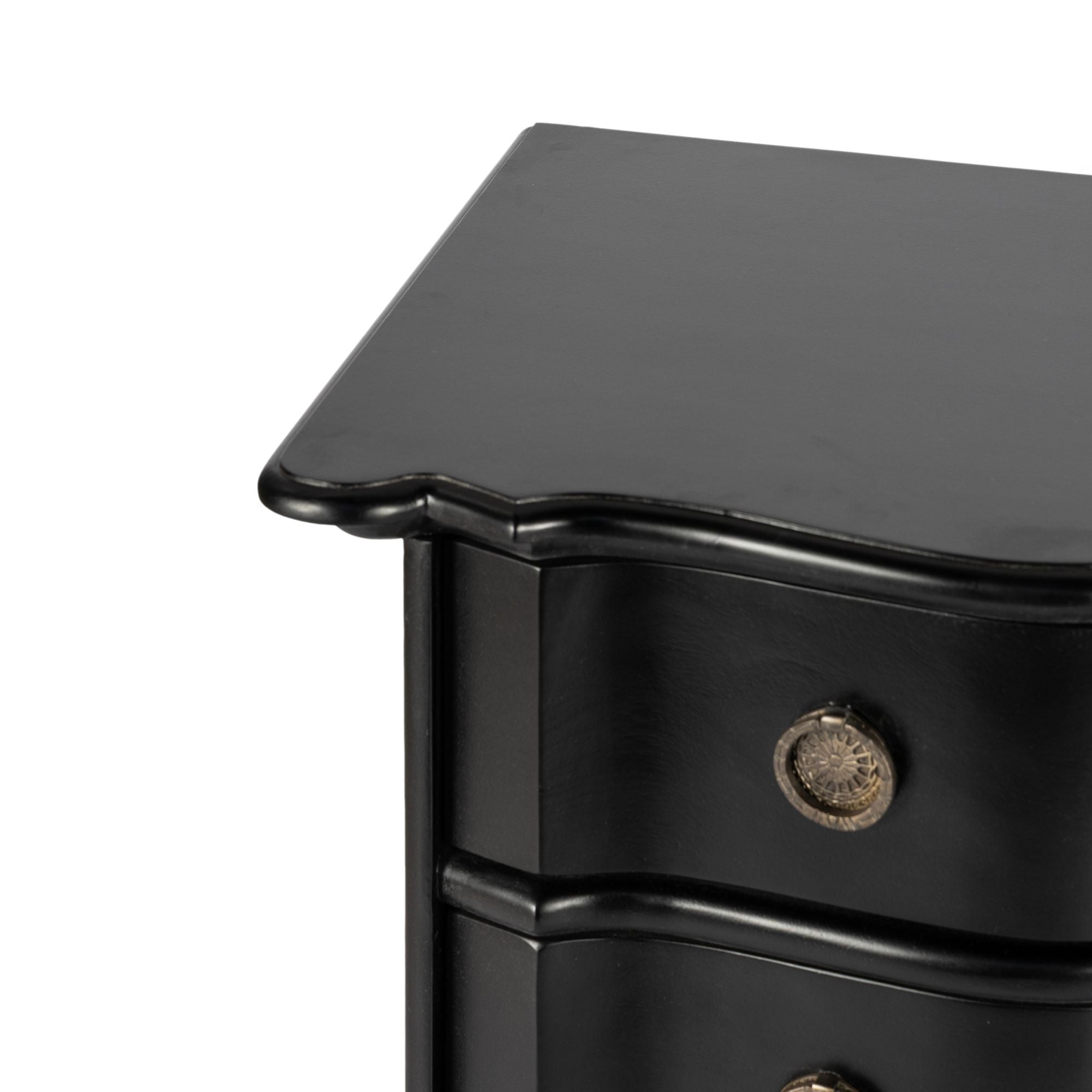 Black Bowfront Chest