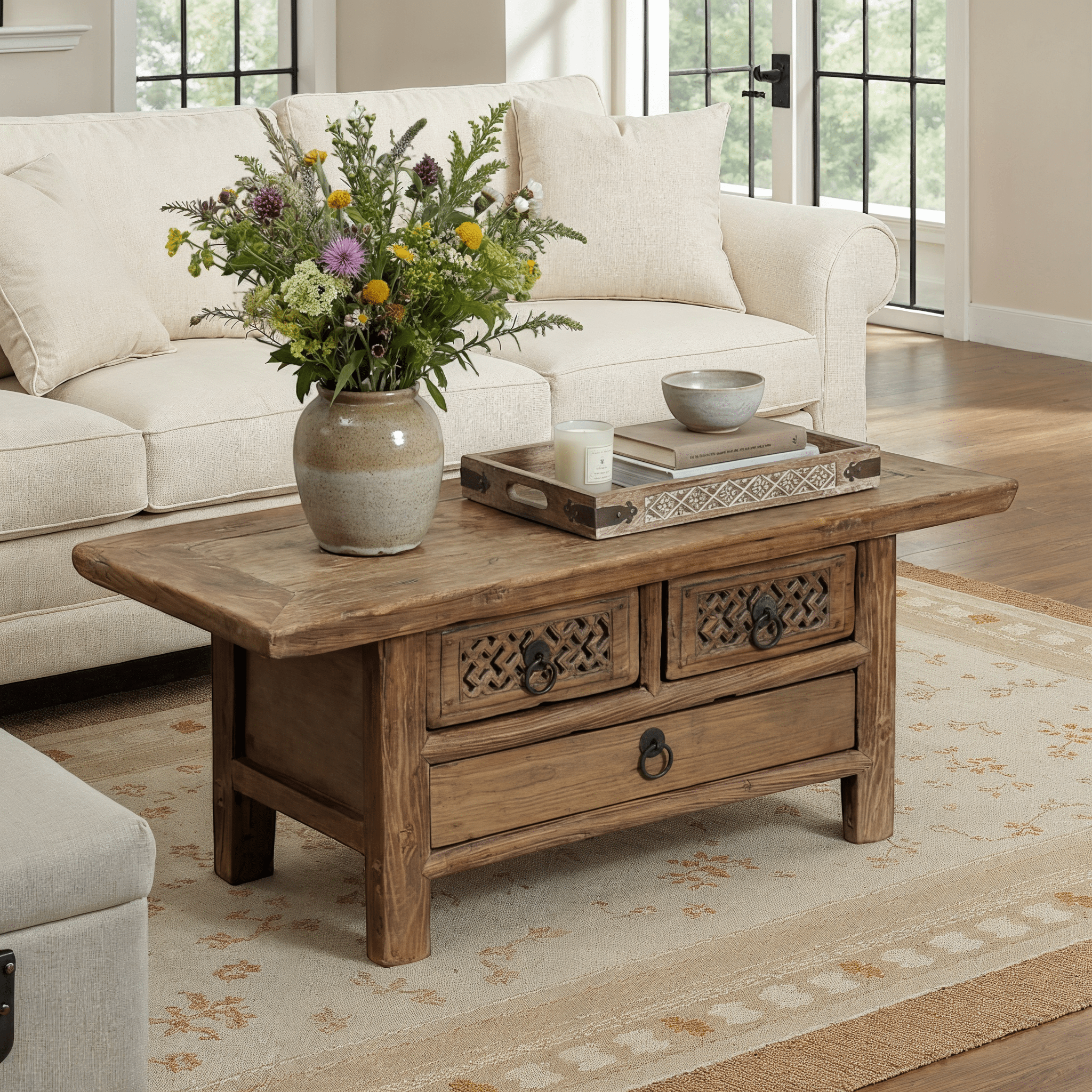 Gobi Wood Storage Chest - Wisteria