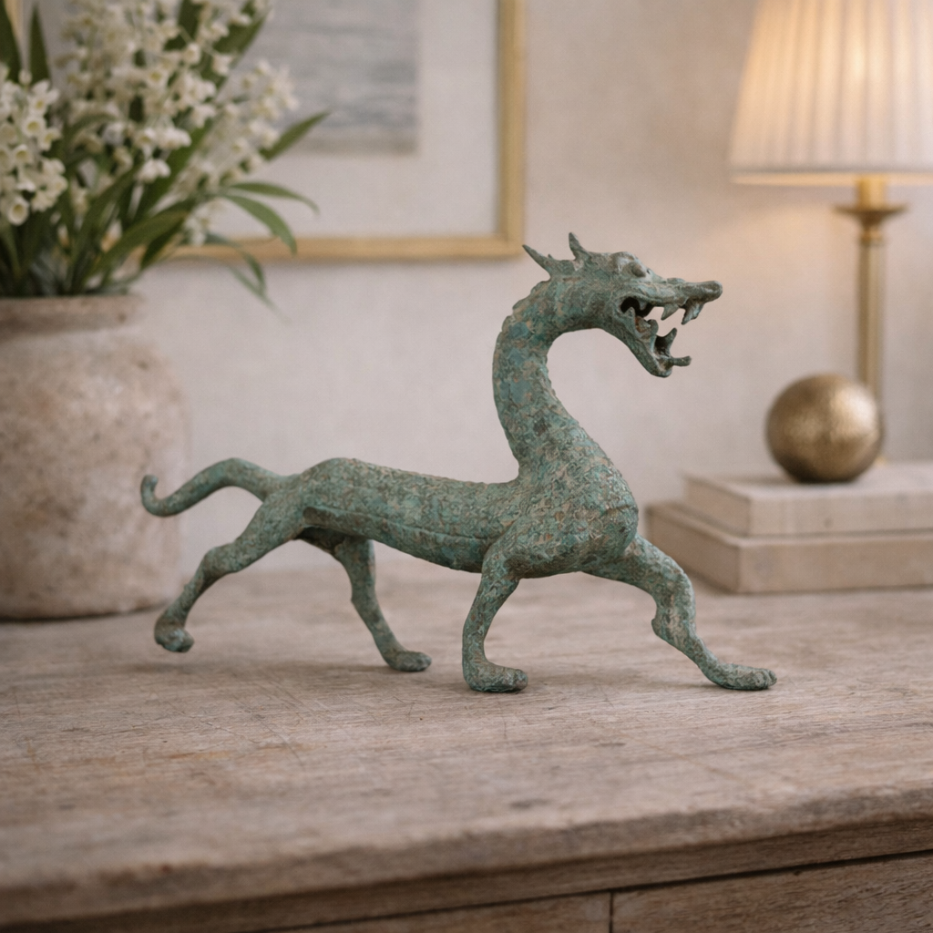 Zhaorin Bronze Dragon Statue