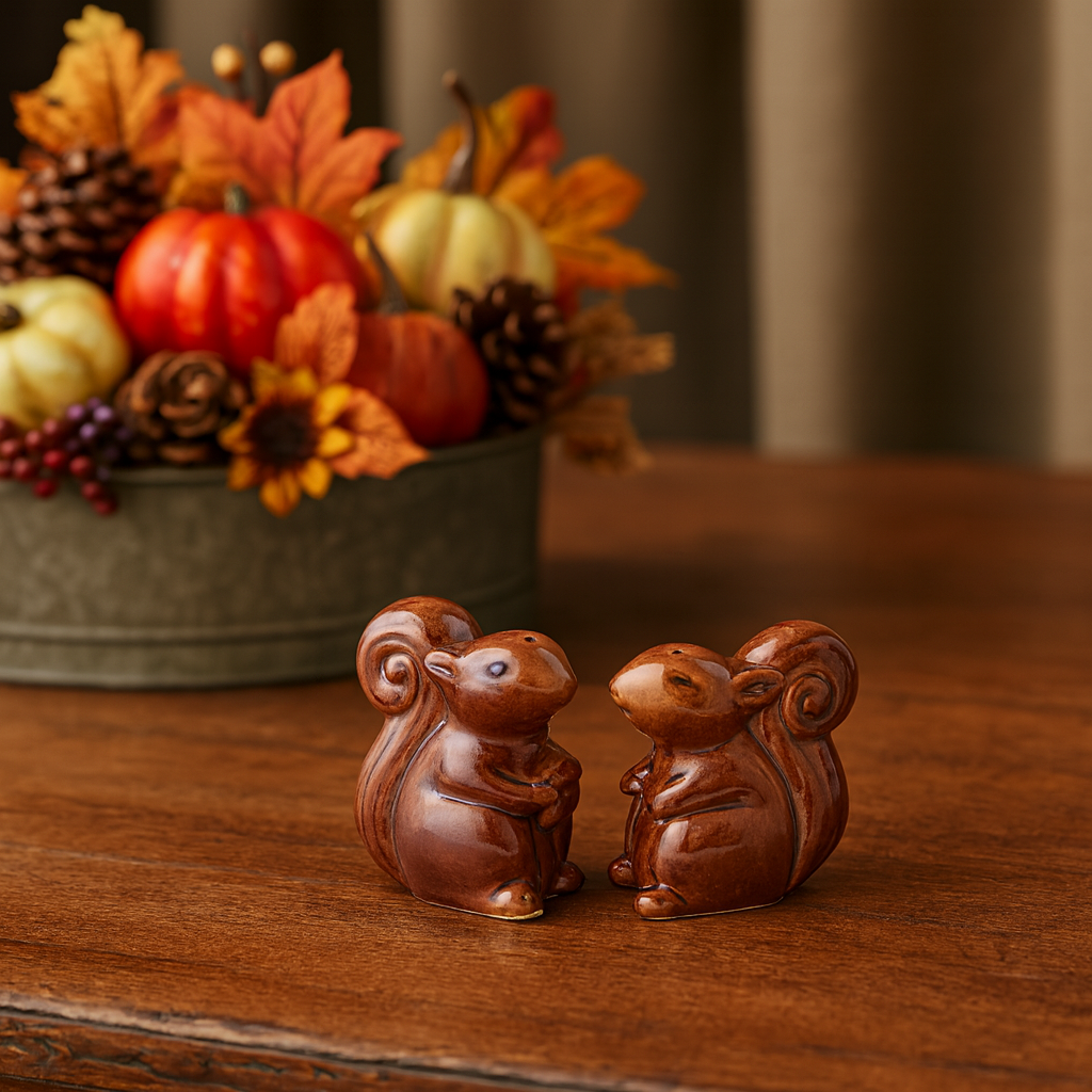 Merrin Ceramic Squirrel Shakers