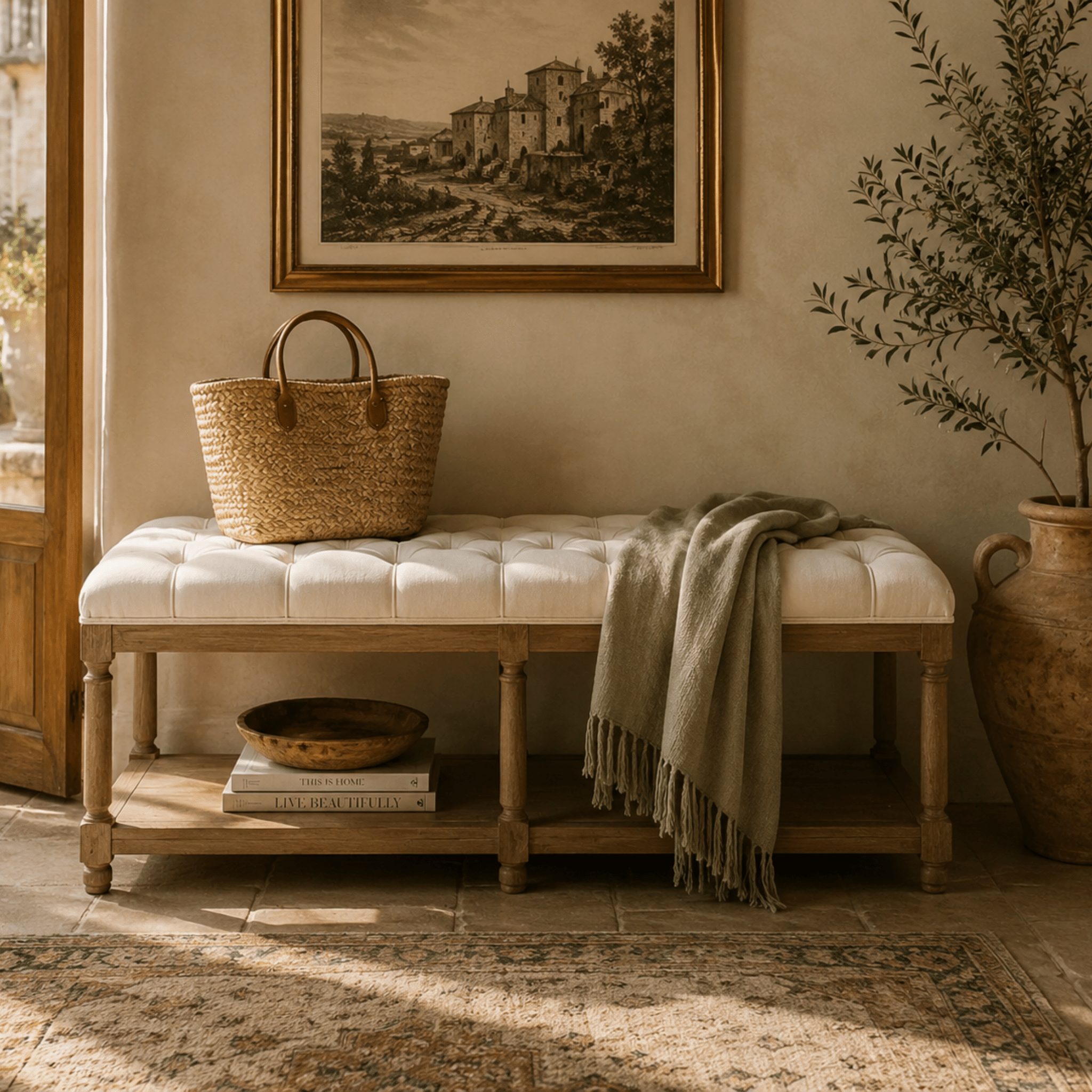 Chesterfield Bench - Wisteria