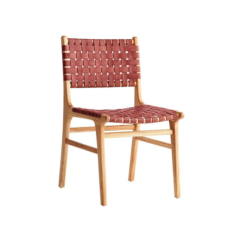 Woven Leather Dining Chair - Wisteria