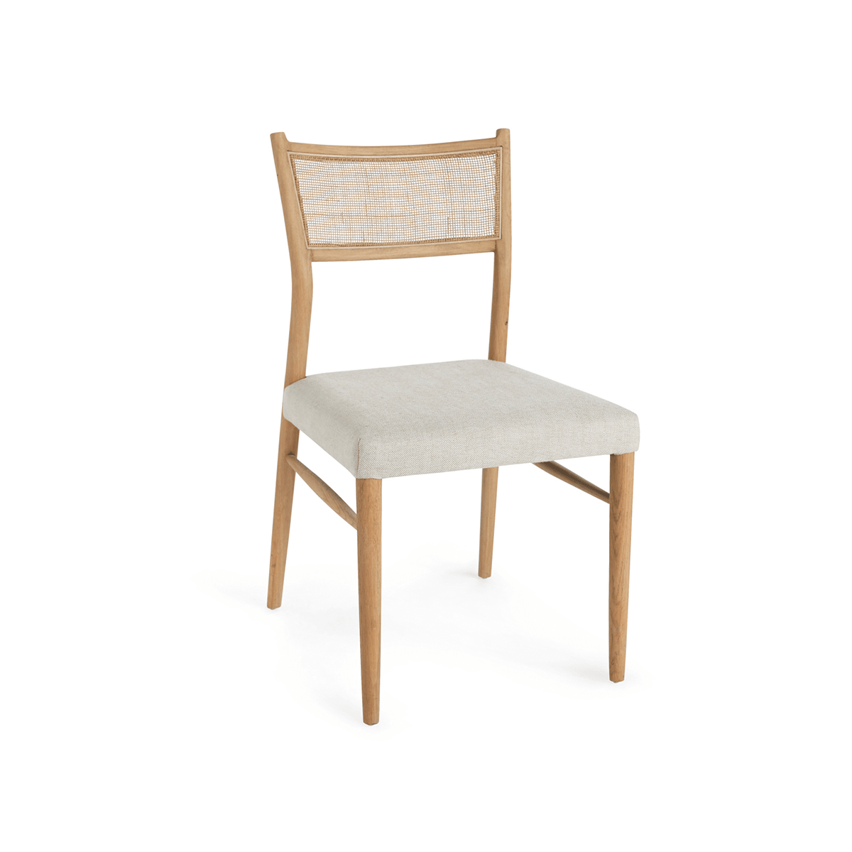 Oak & Rattan - Back Dining Chair, Set of 2 - Wisteria