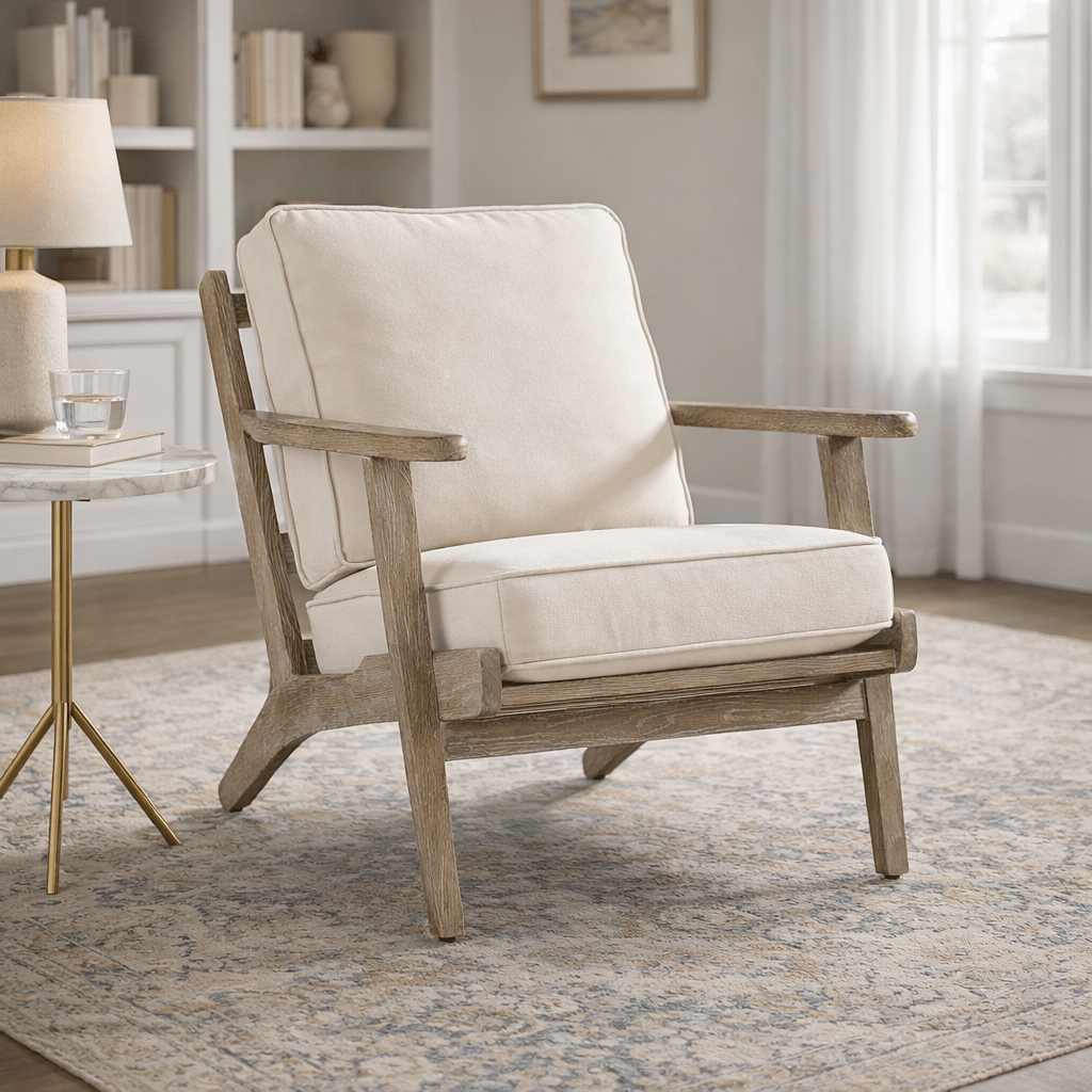 Mid - Century Leisure Chair - Wisteria