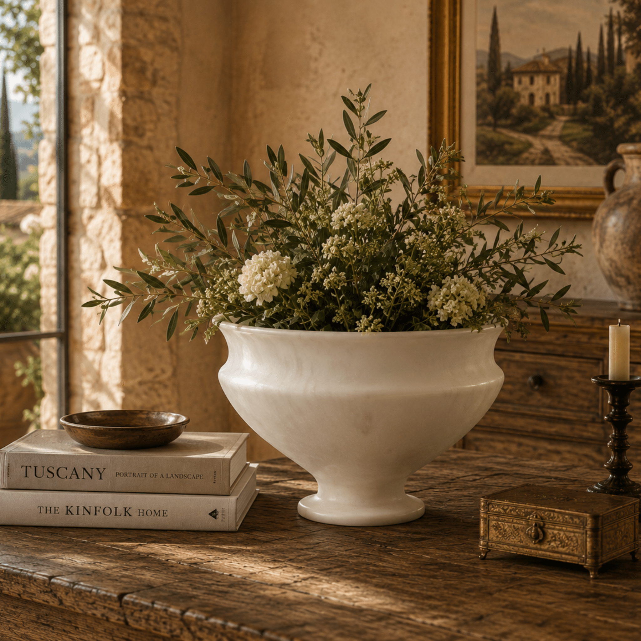 Piedistallo Alabaster Shaped Bowl - Wisteria