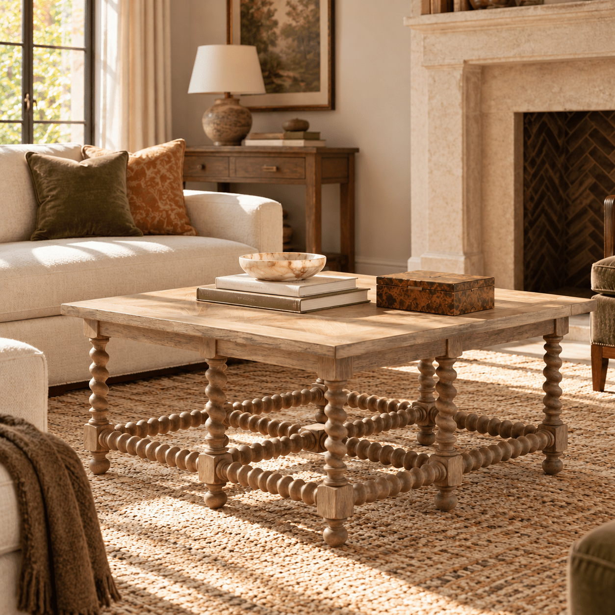 Barley Twist Coffee Table - Wisteria