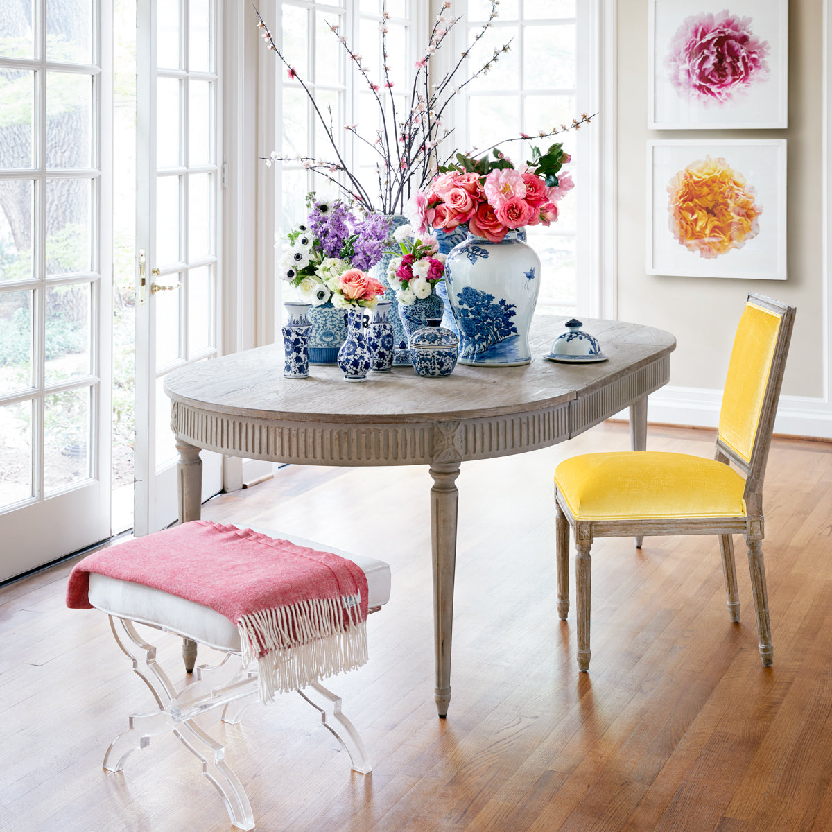 Gustavian Extension Table - Dining Room Setting