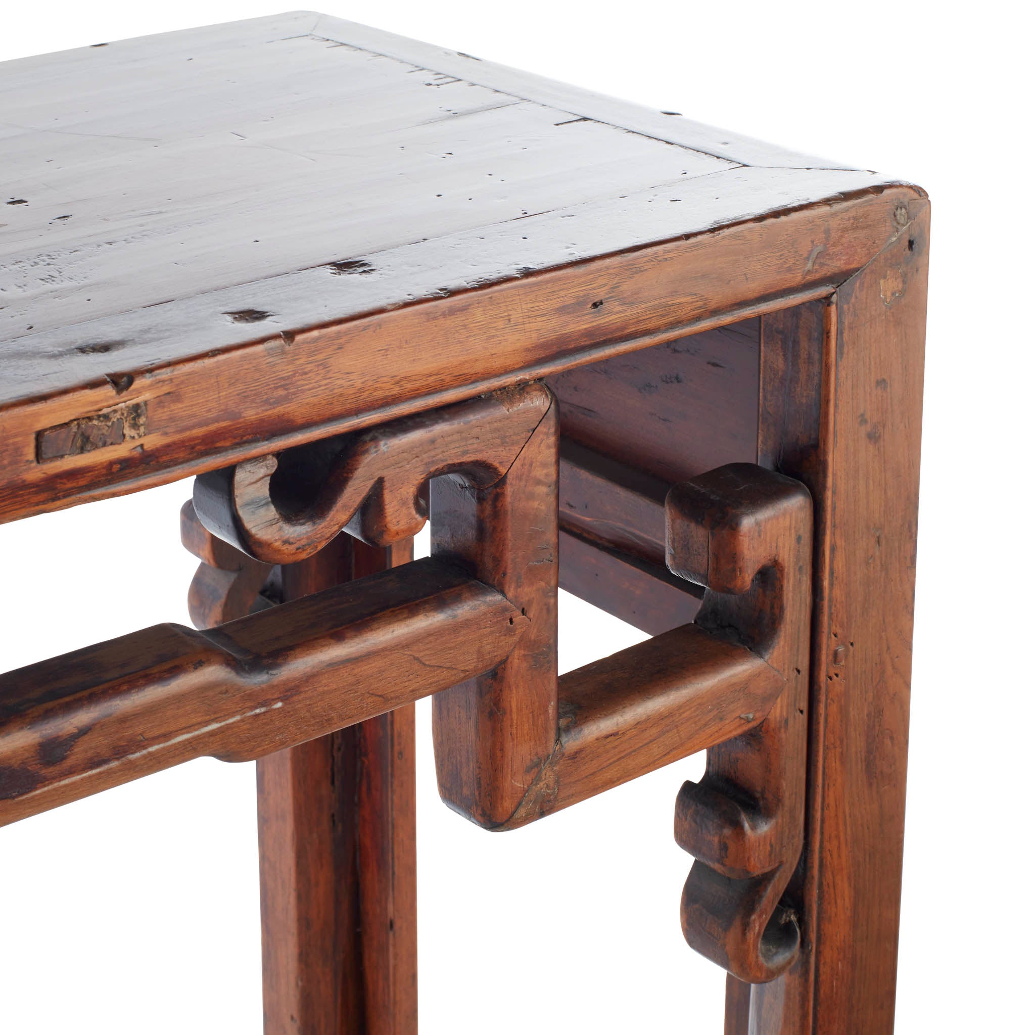 Vintage Carved Wood Console