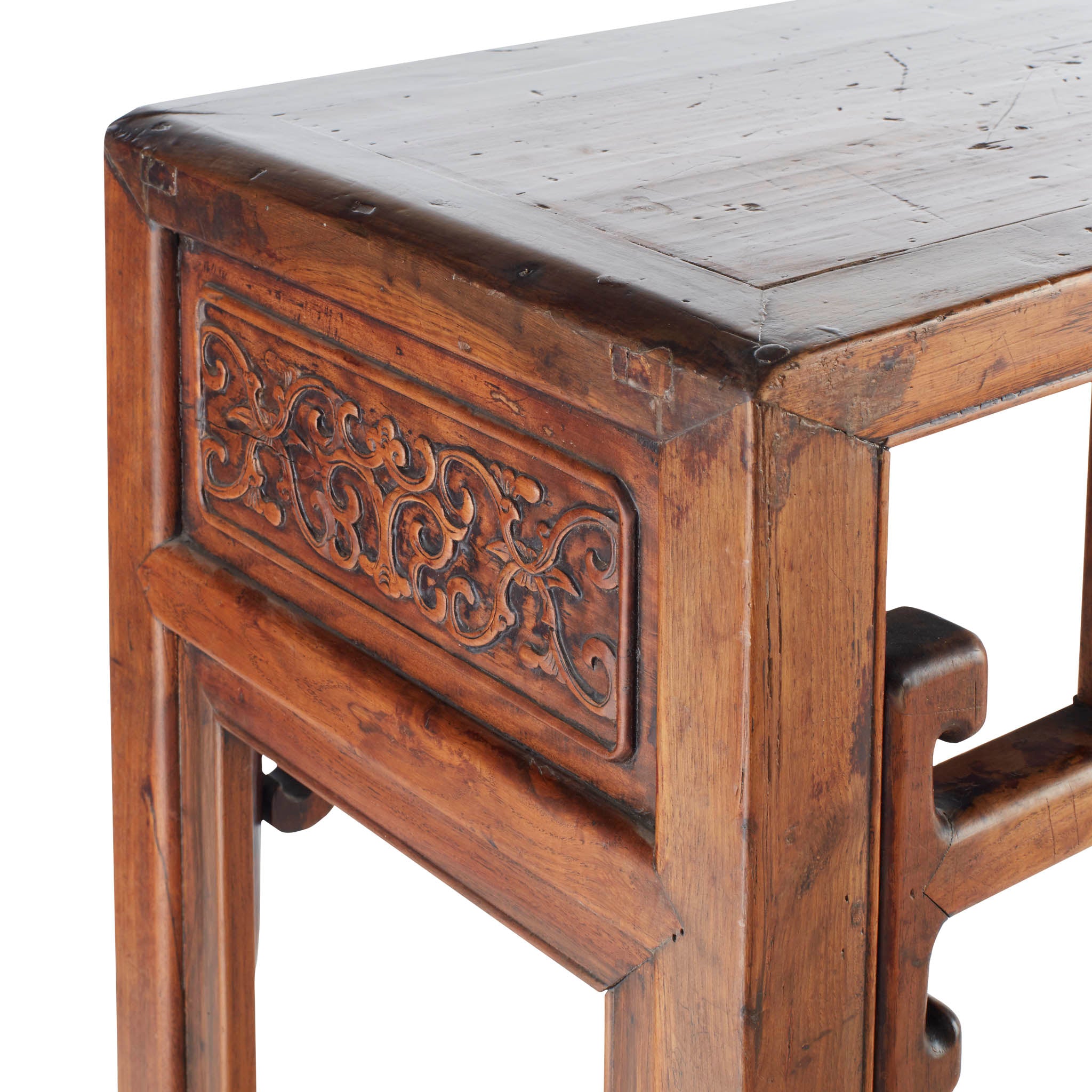Vintage Carved Wood Console