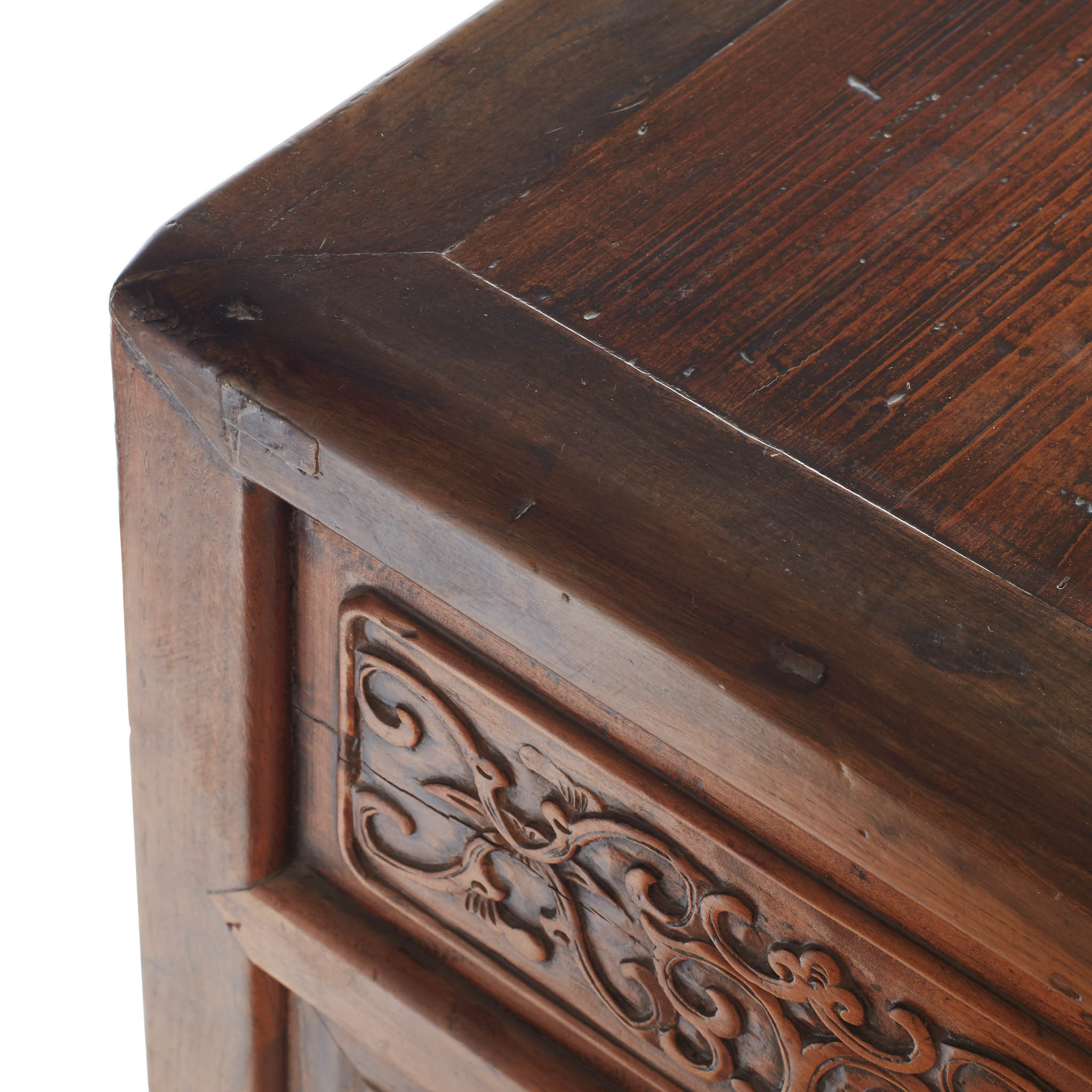 Vintage Carved Wood Console