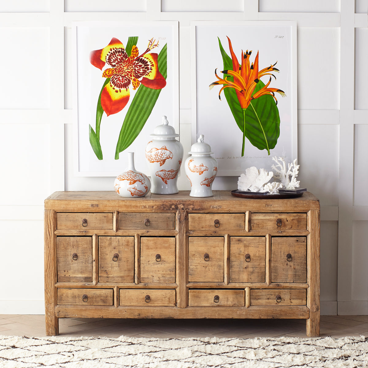 Vintage Chinese Rice Cabinet