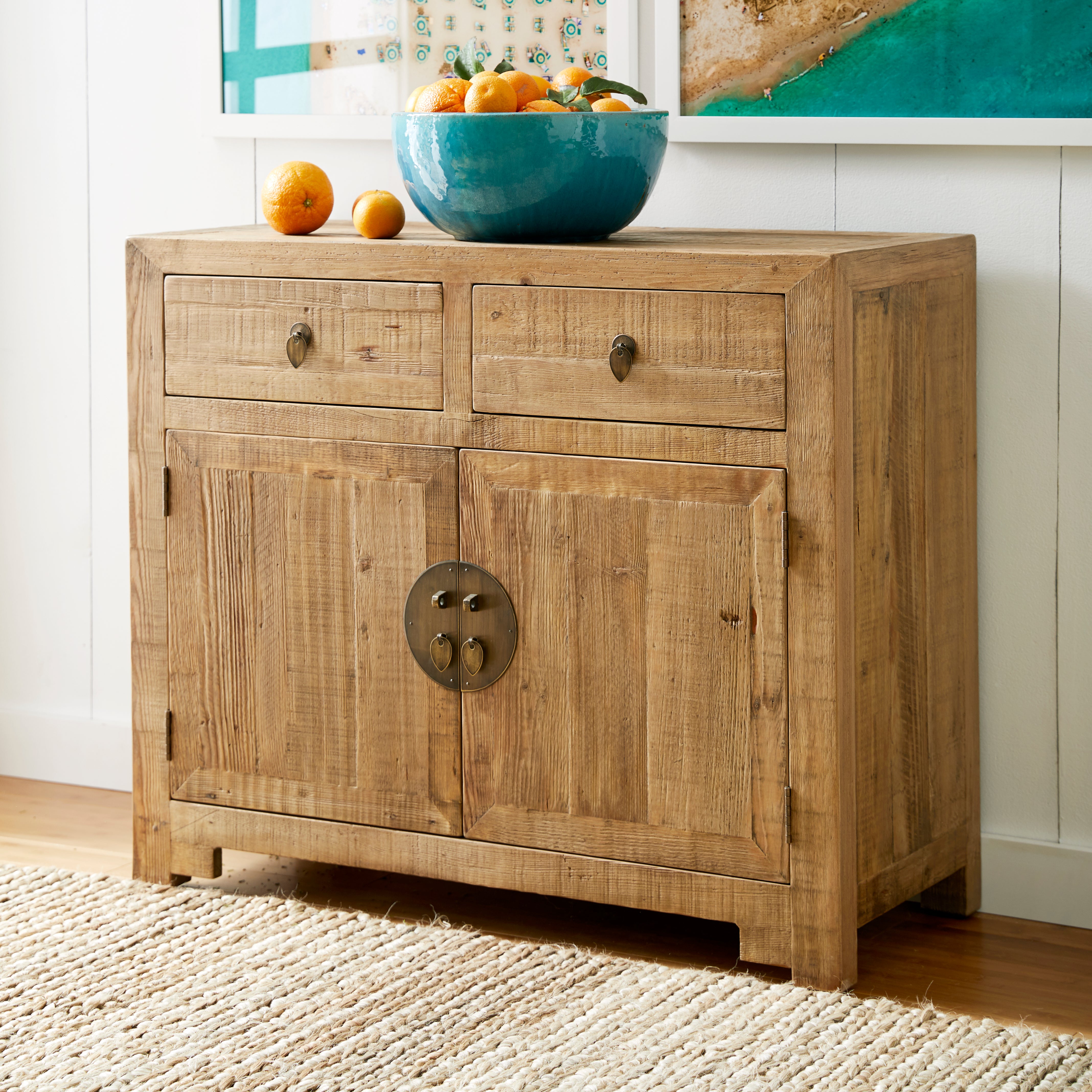 Wisteria Chinese Reclaimed Wood Chest Handcrafted Artisanal Furniture Wisteria
